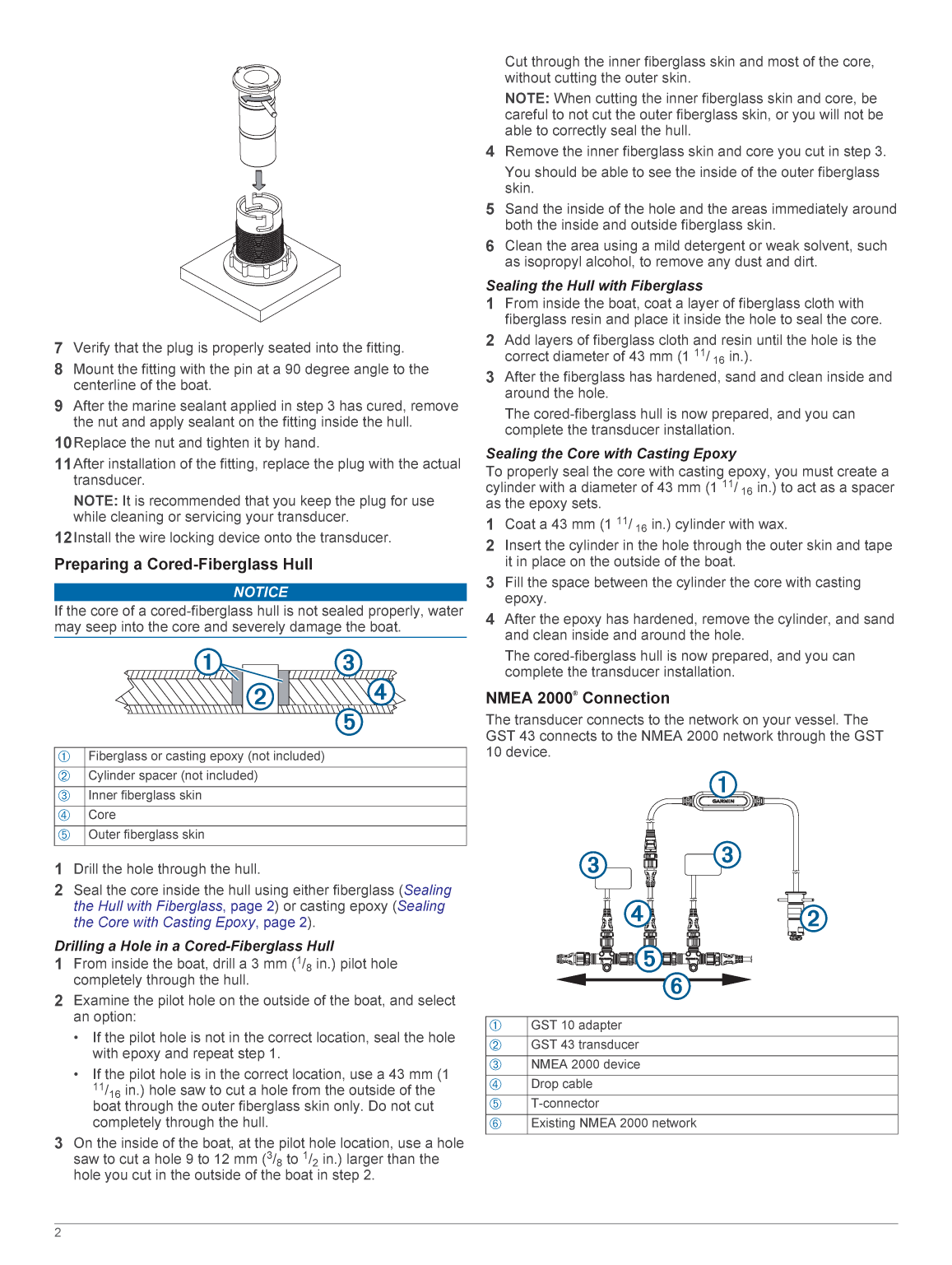 Garmin gst 43 Install En