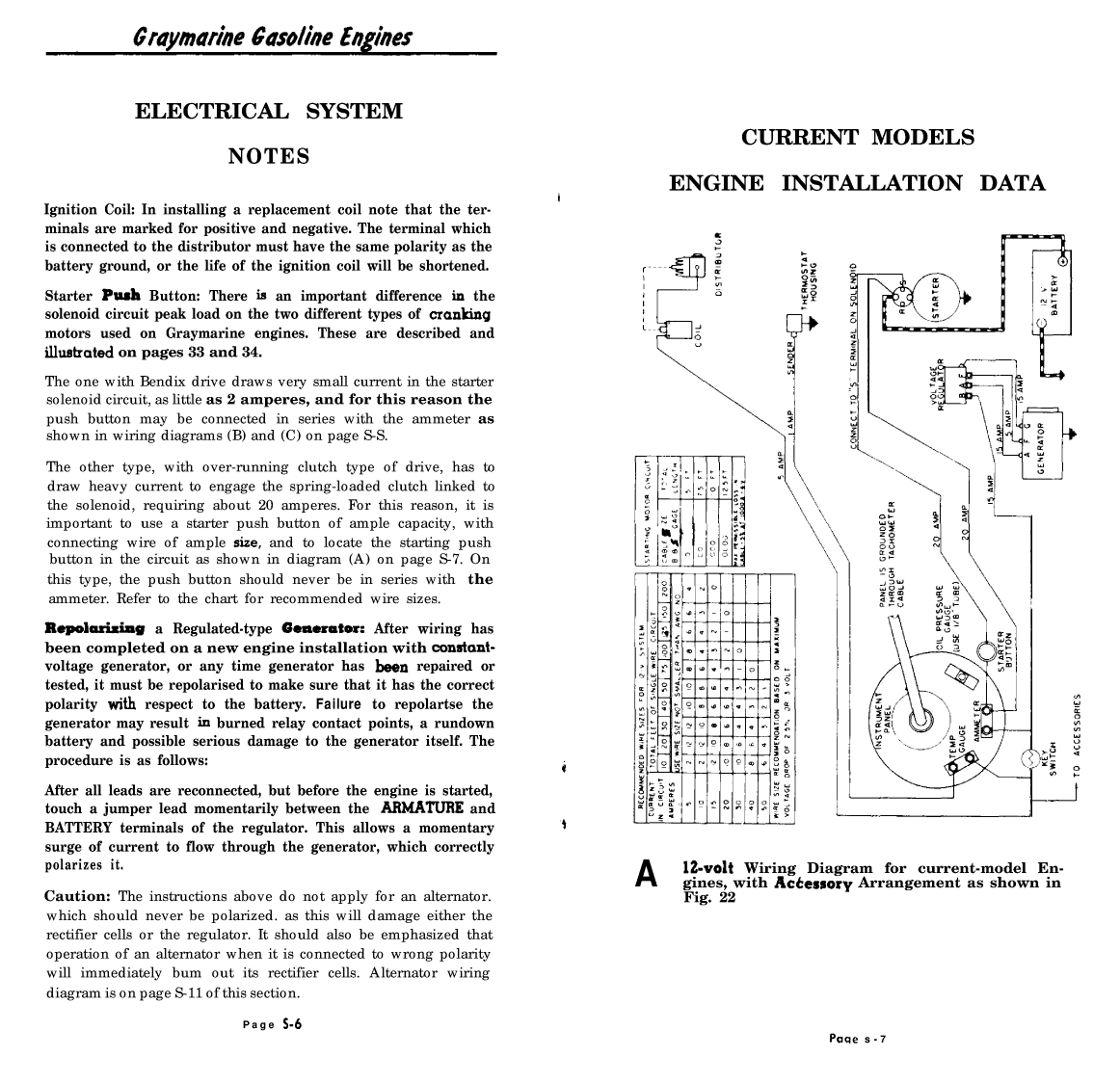 ' Gray Marine Manual 4 And 6 Cyclinder Engines (1938 1958 Models)'