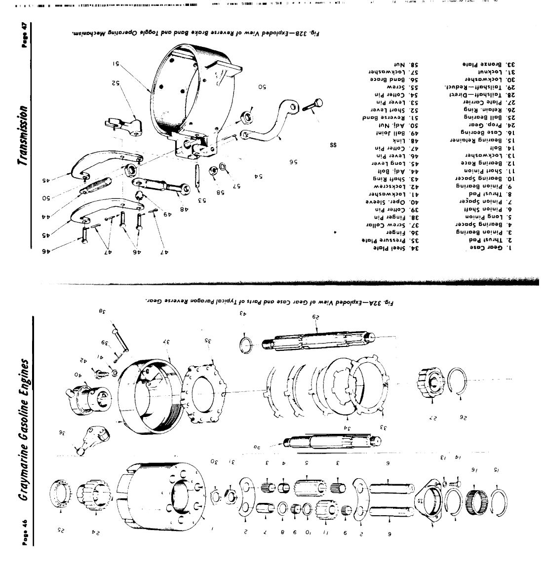 ' Gray Marine Manual 4 And 6 Cyclinder Engines (1938 1958 Models)'