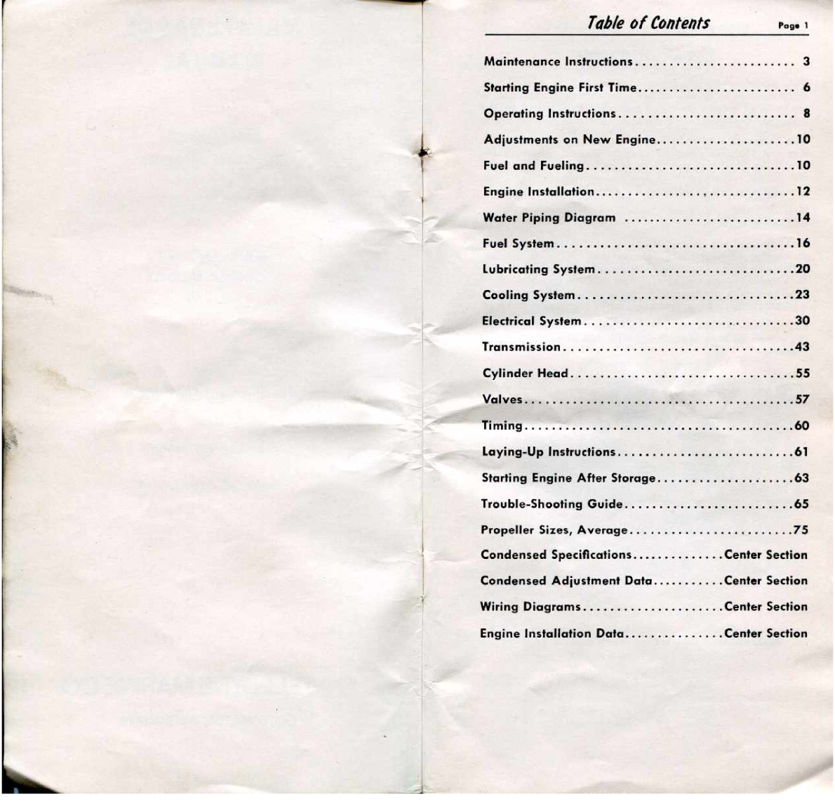 ' Gray Marine Manual 4 And 6 Cyclinder Engines ( Scanned Version)'