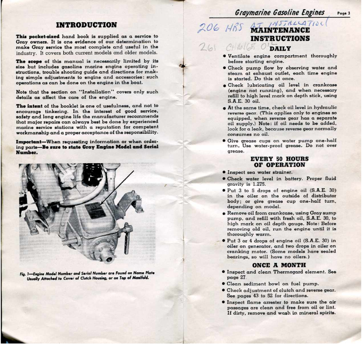 ' Gray Marine Manual 4 And 6 Cyclinder Engines ( Scanned Version)'
