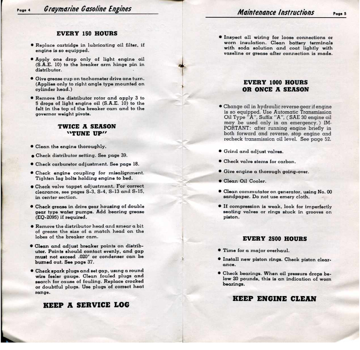 ' Gray Marine Manual 4 And 6 Cyclinder Engines ( Scanned Version)'
