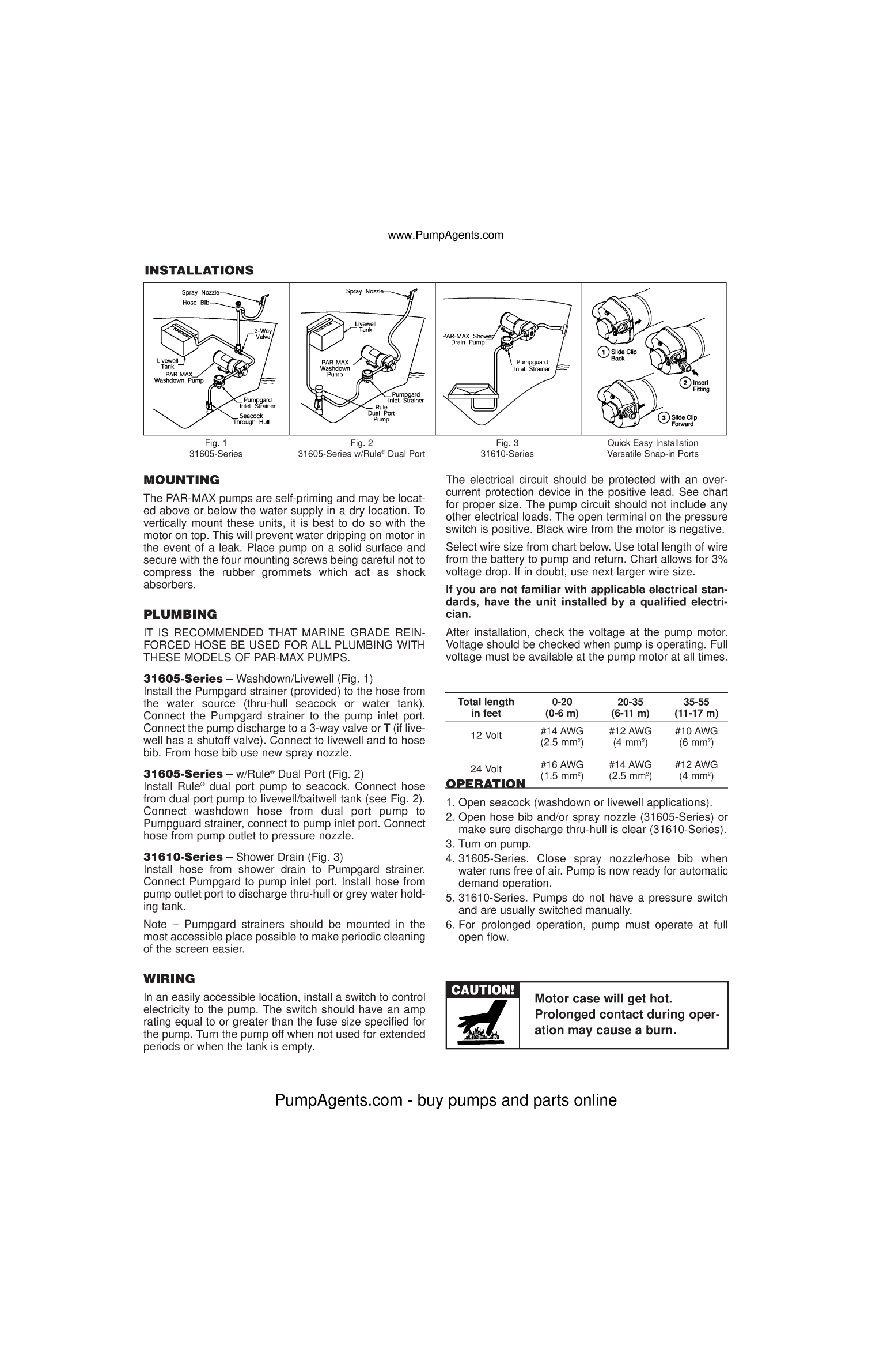 Jabsco Parmax Shower Pump 31610 0092