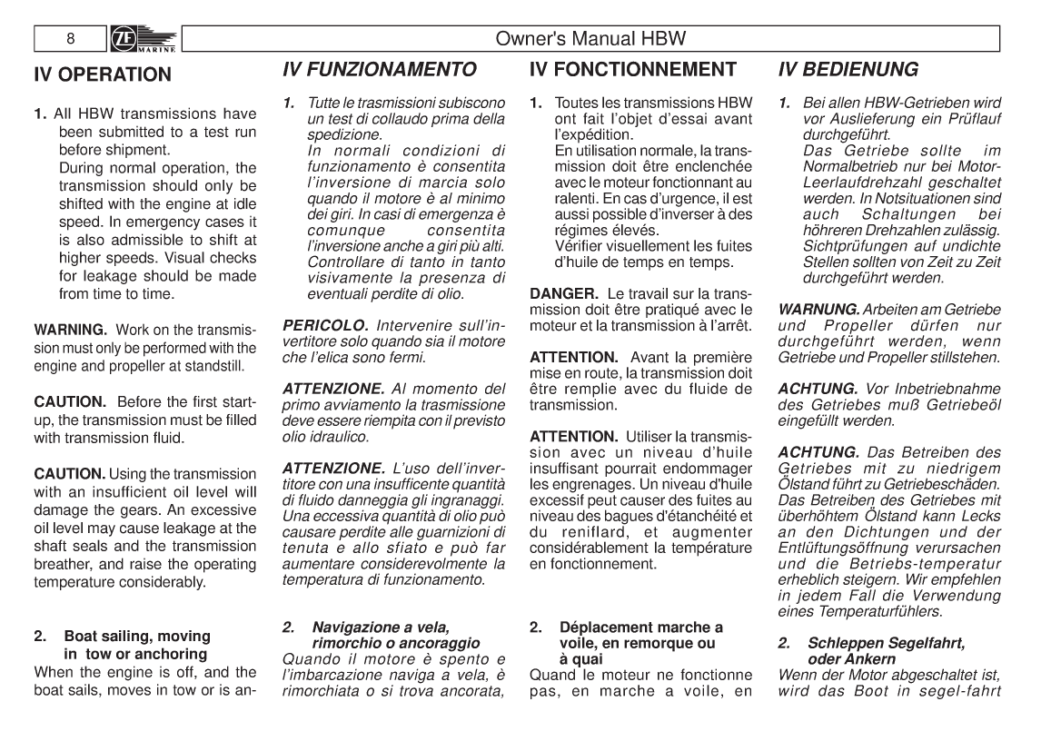 Hbw Transmission Manual