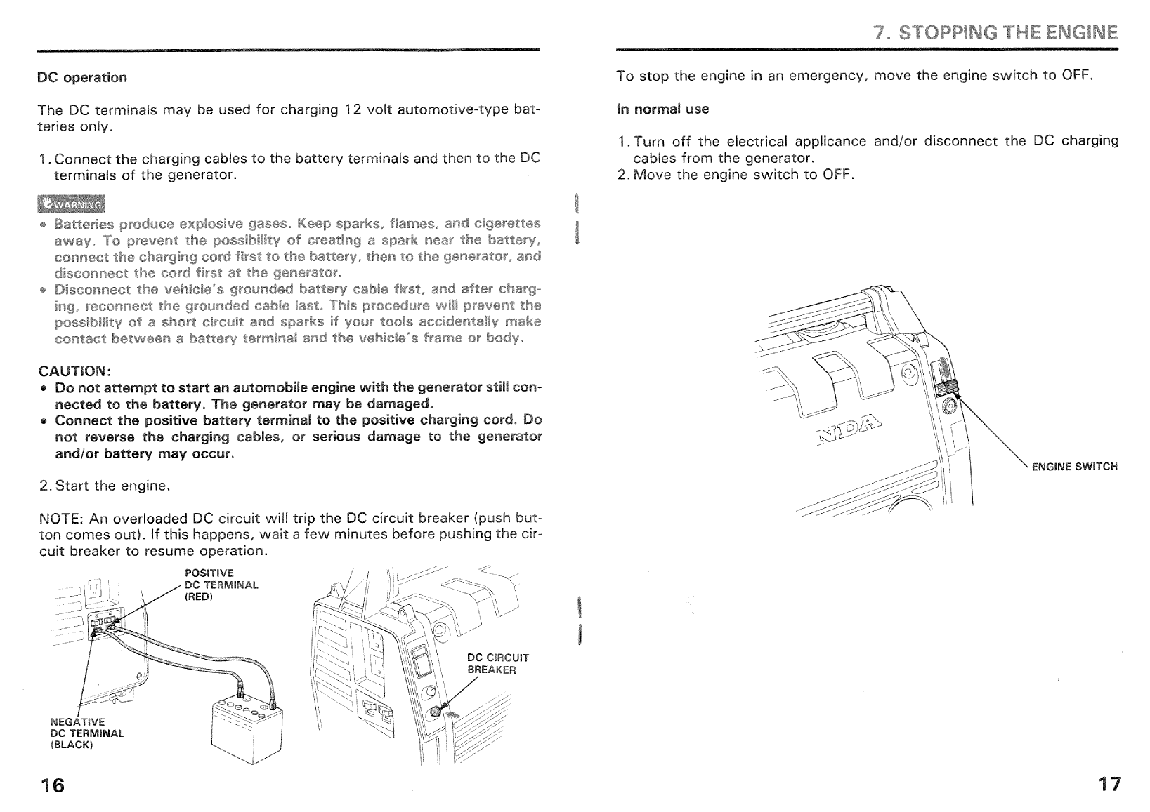 Honda Em650 Generator Owners Manual