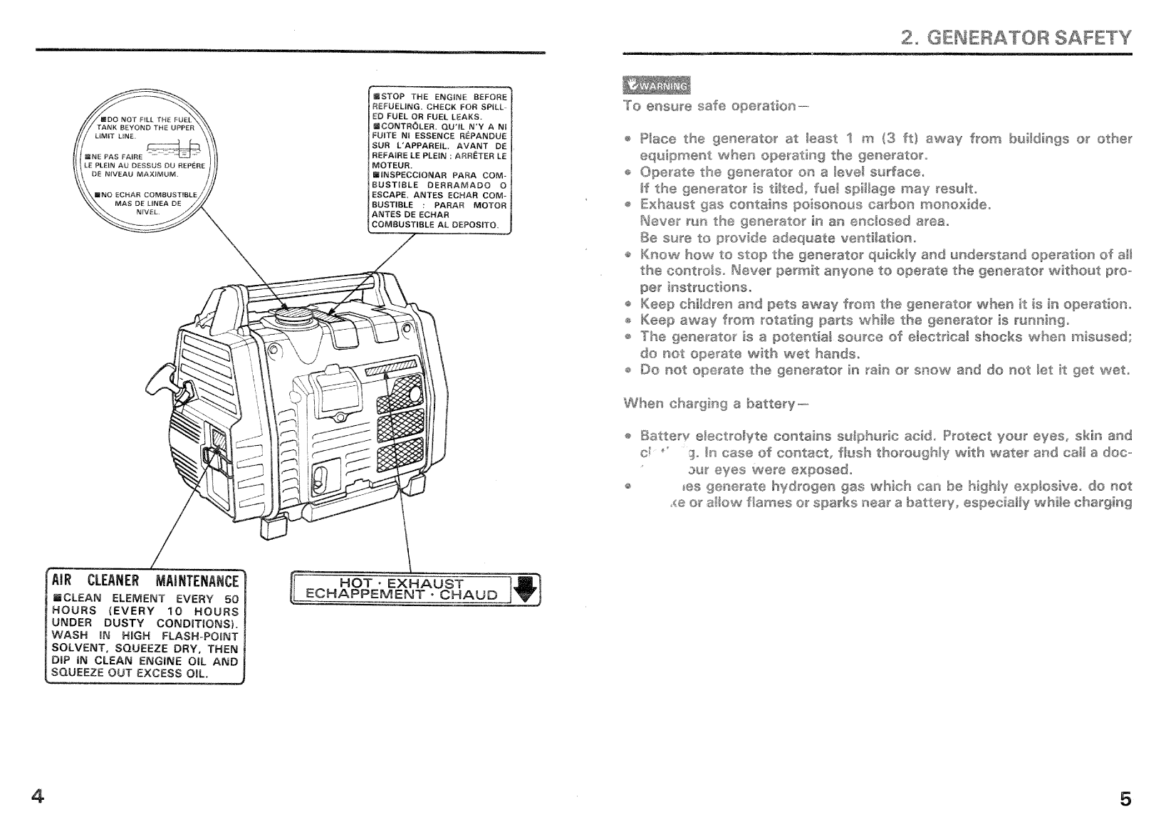 Honda Em650 Generator Owners Manual