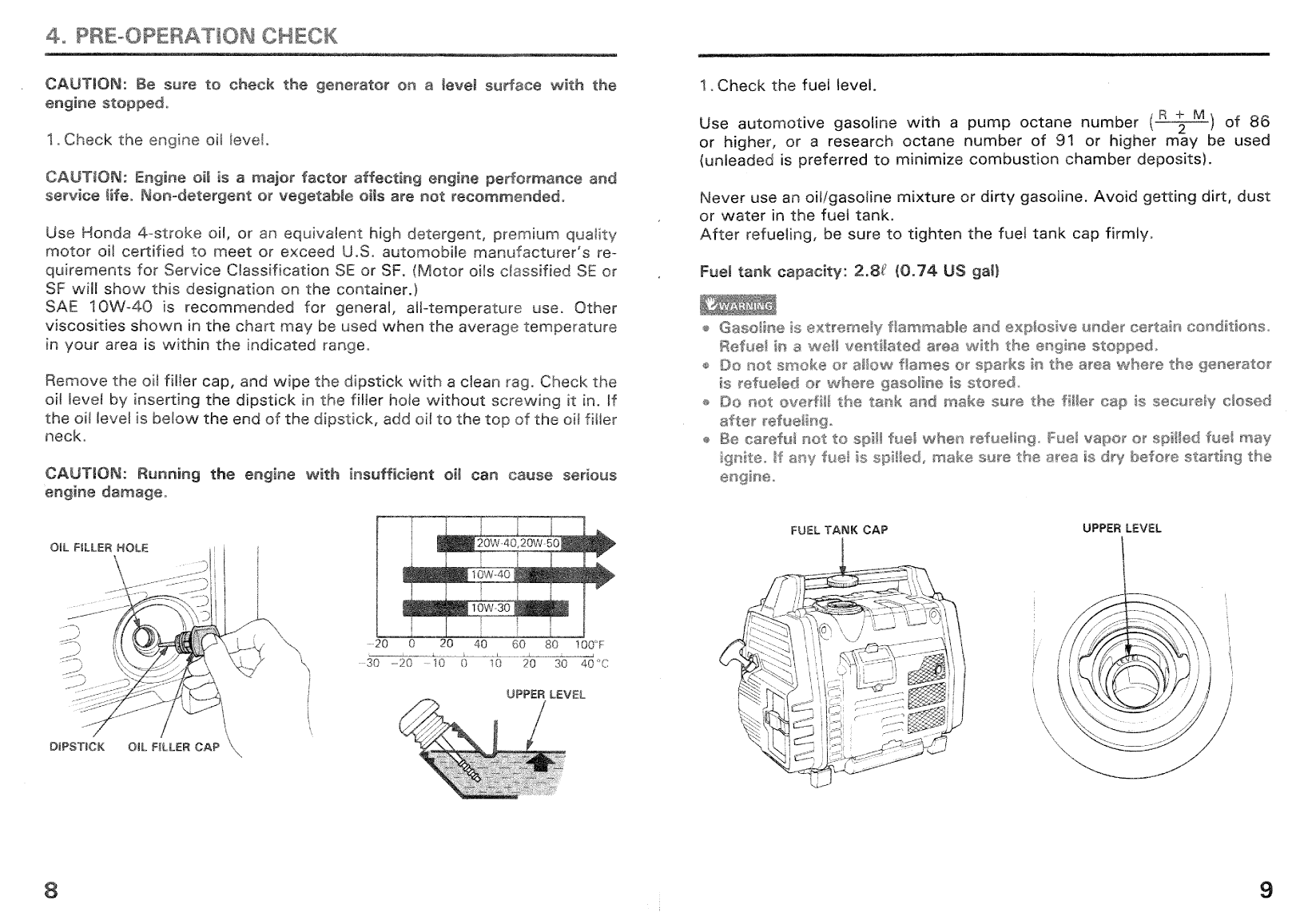 Honda em650 Generator Owners Manual