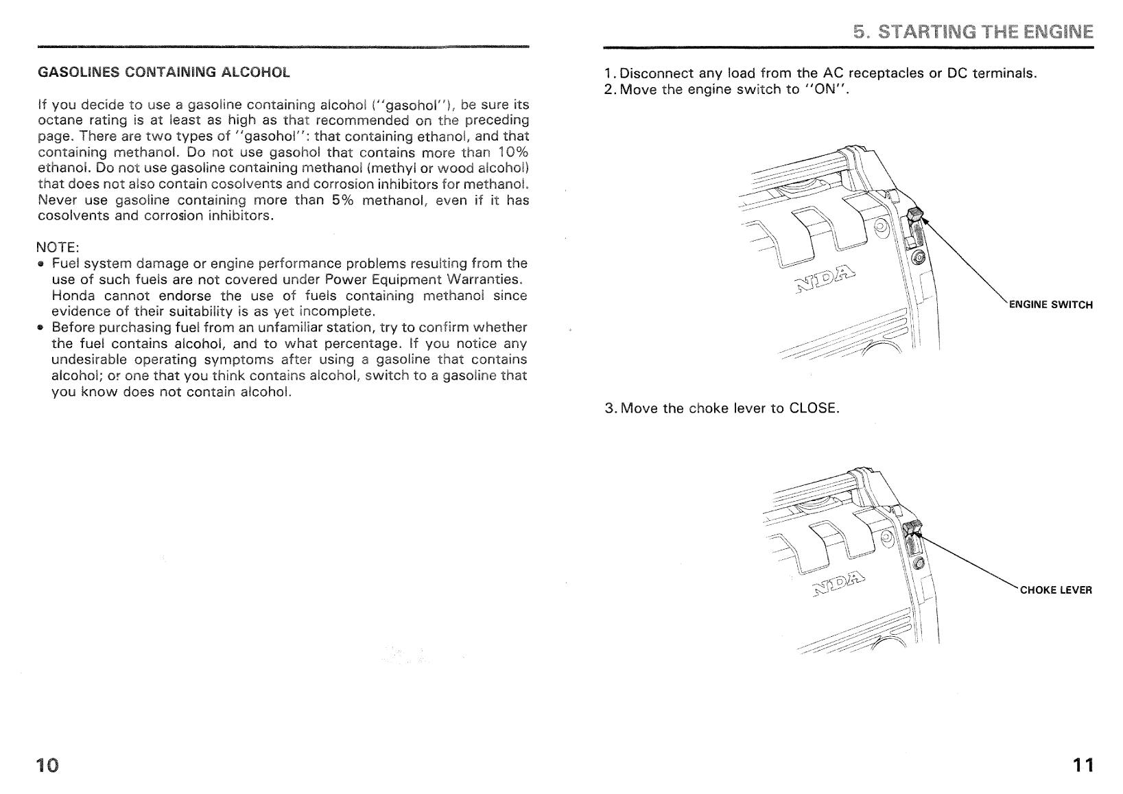 Honda em650 Generator Owners Manual