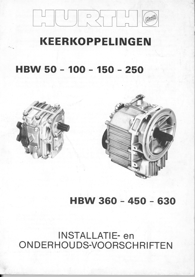 Hurth hbw 50 Installatie Nl