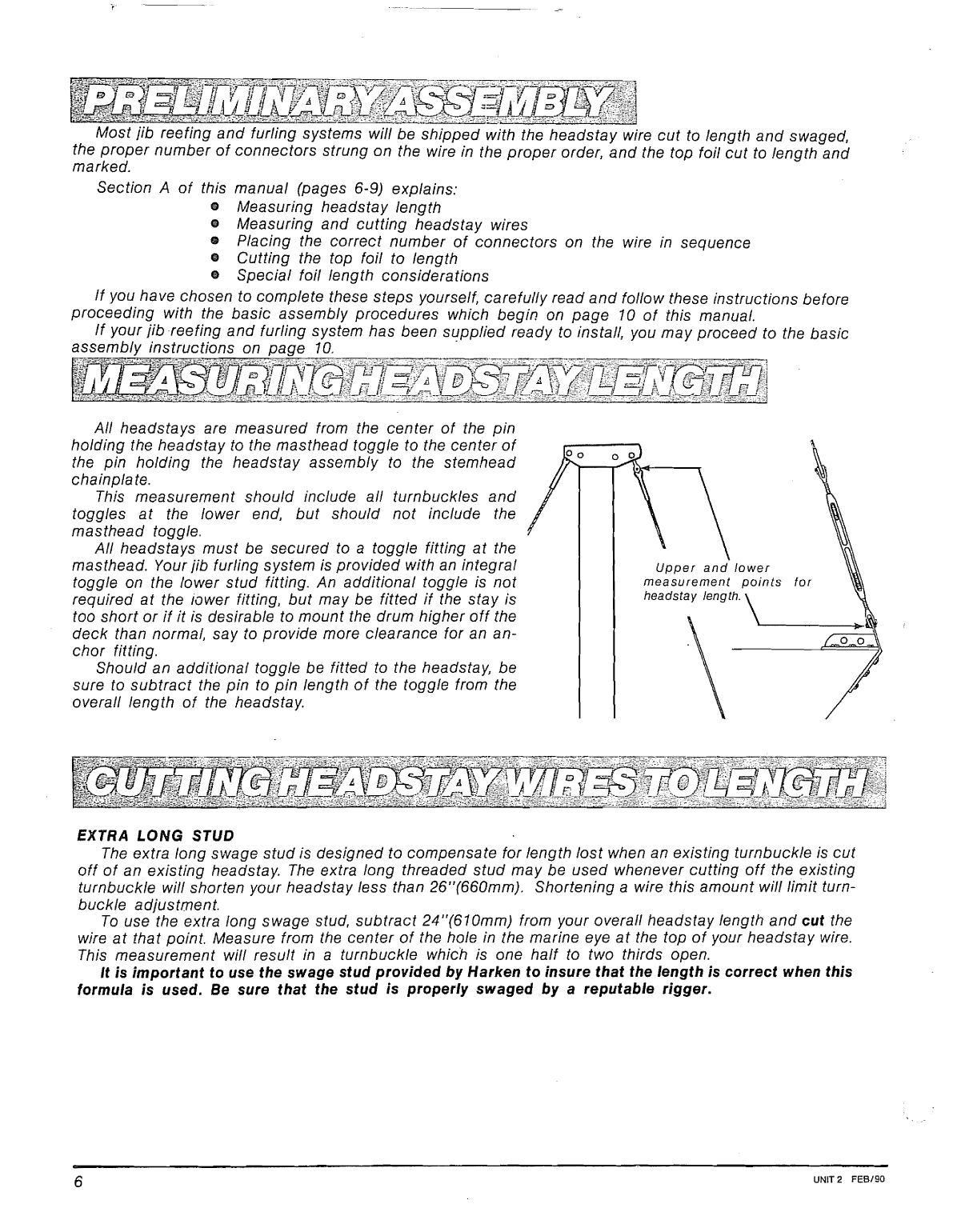 Harken Jib. Reefing Furling. System