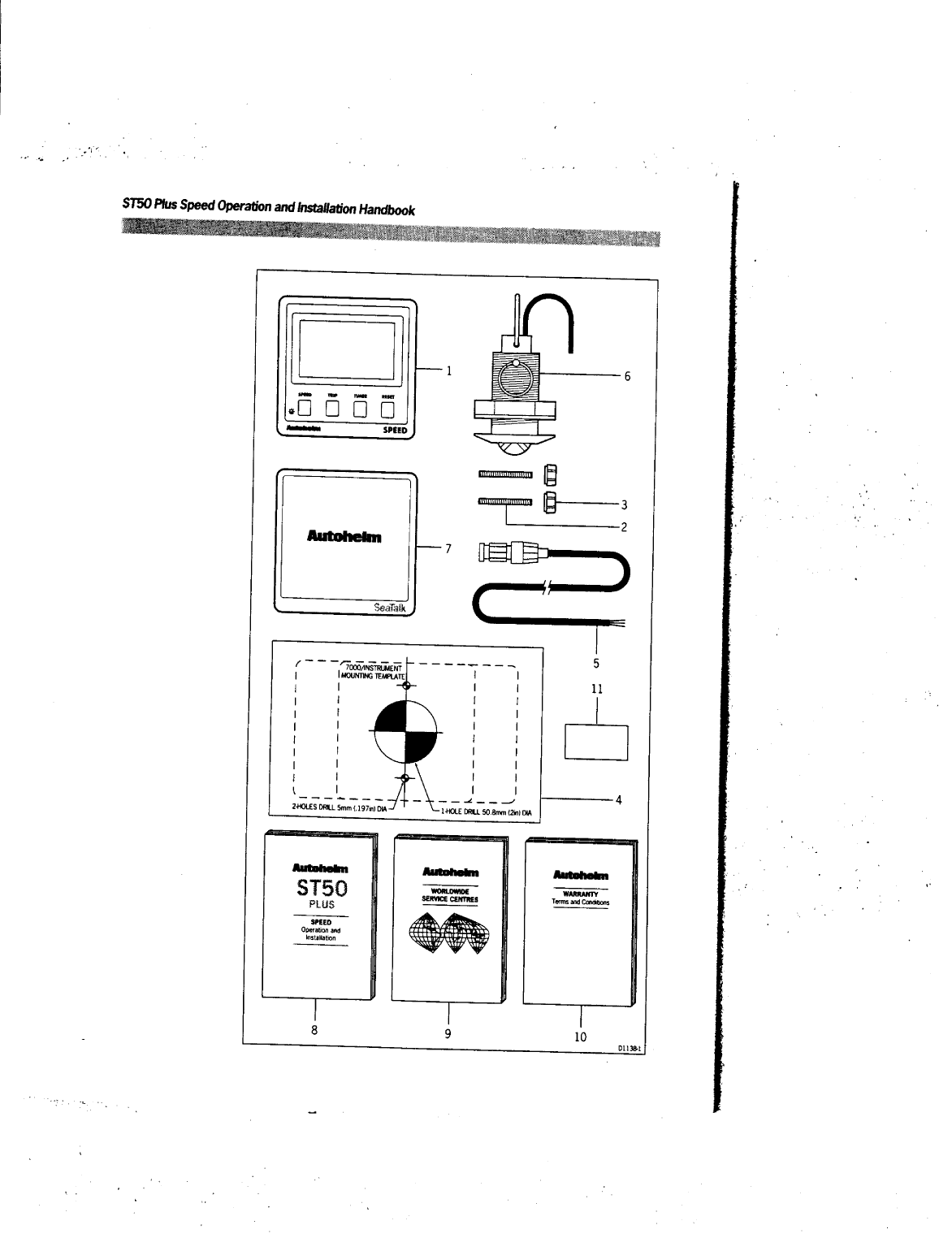 Autohelm Raymarine: St50 Plus Speed Boat Speed St50