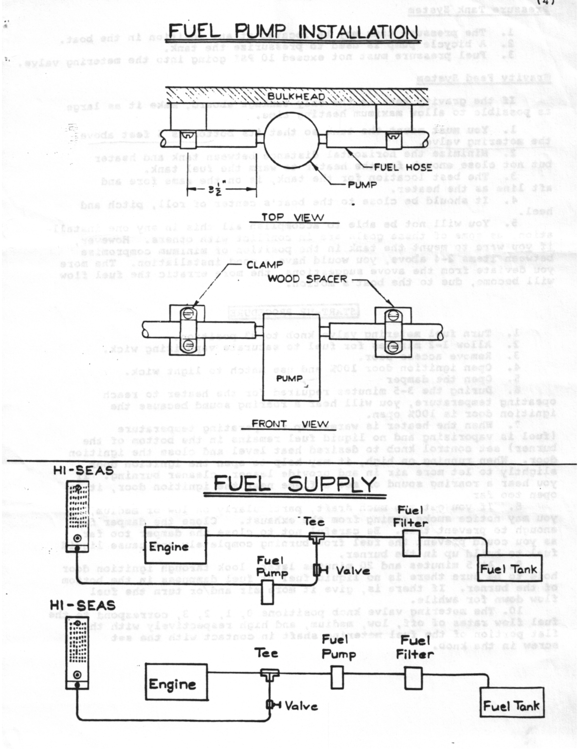 Hi Seas Diesel Heater Owner Manual, Model 100 c 8