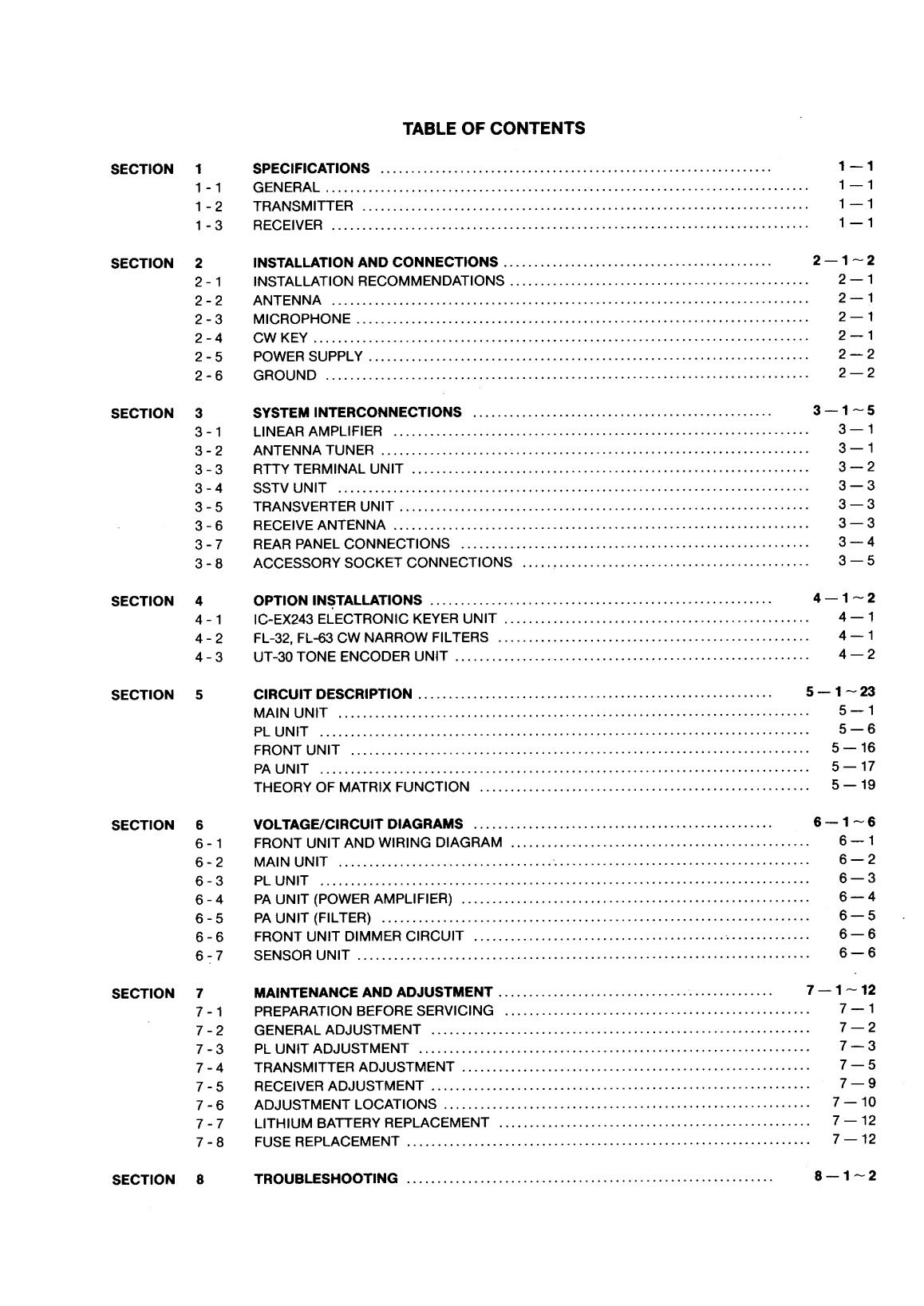 Icom ic 735 Service Manual