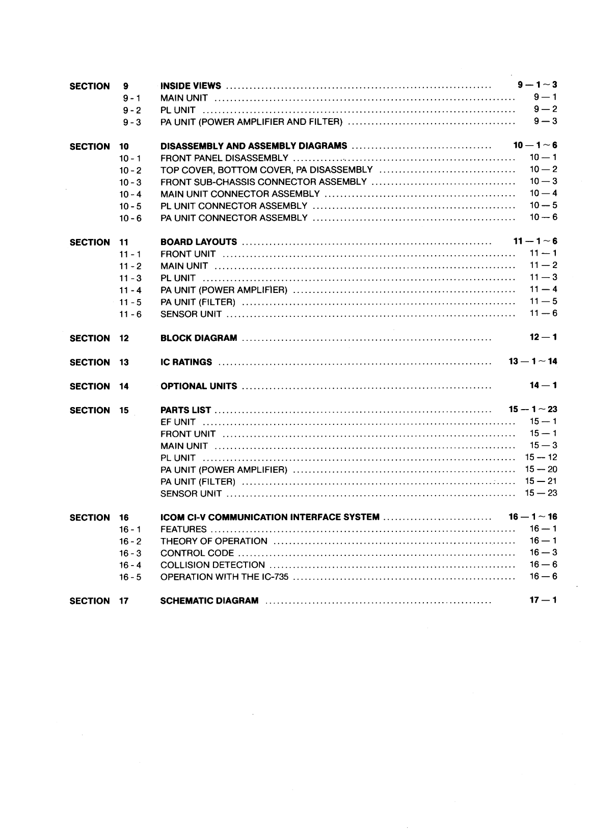 Icom Ic 735 Service Manual