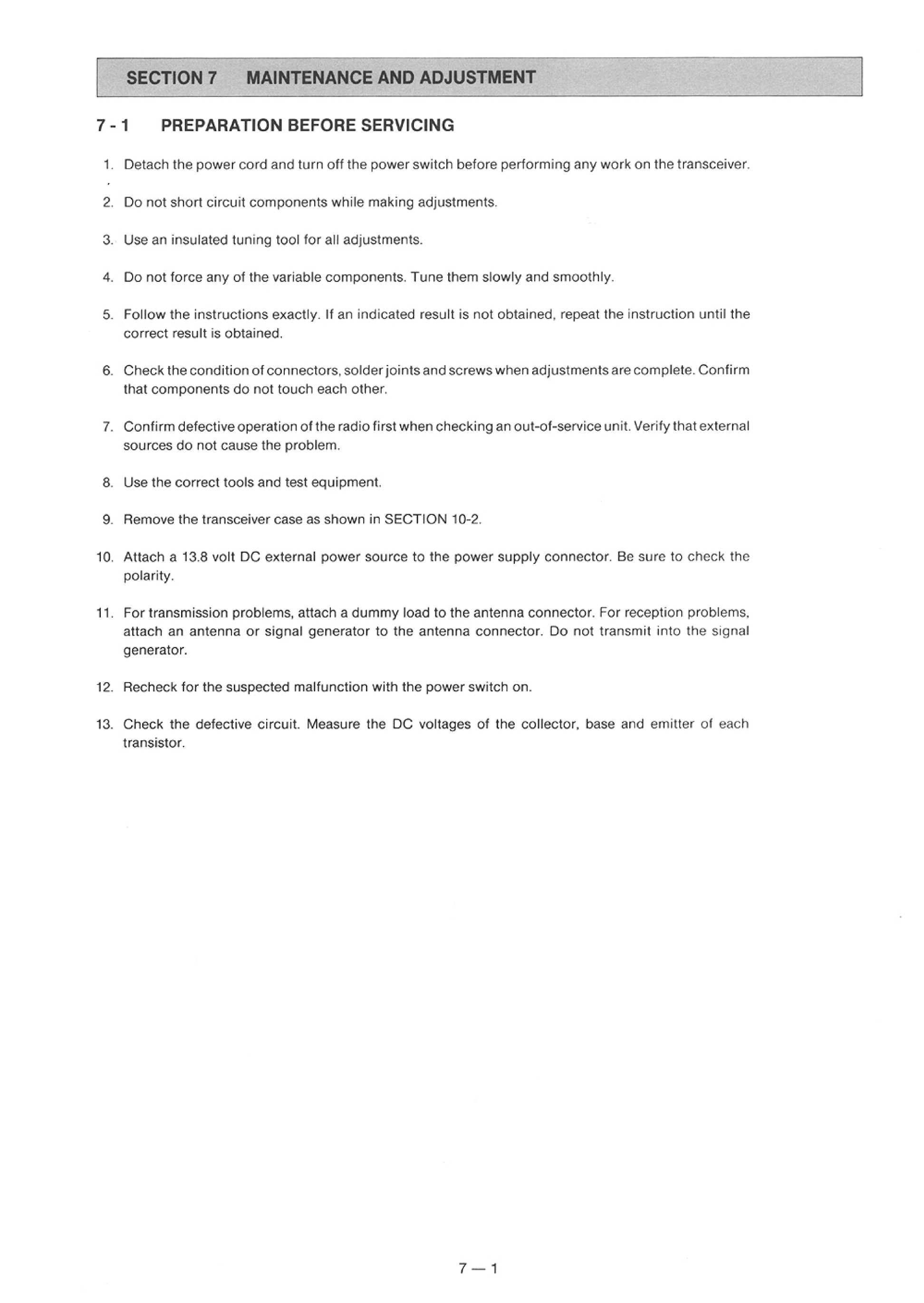 Icom ic 735 Service Manual