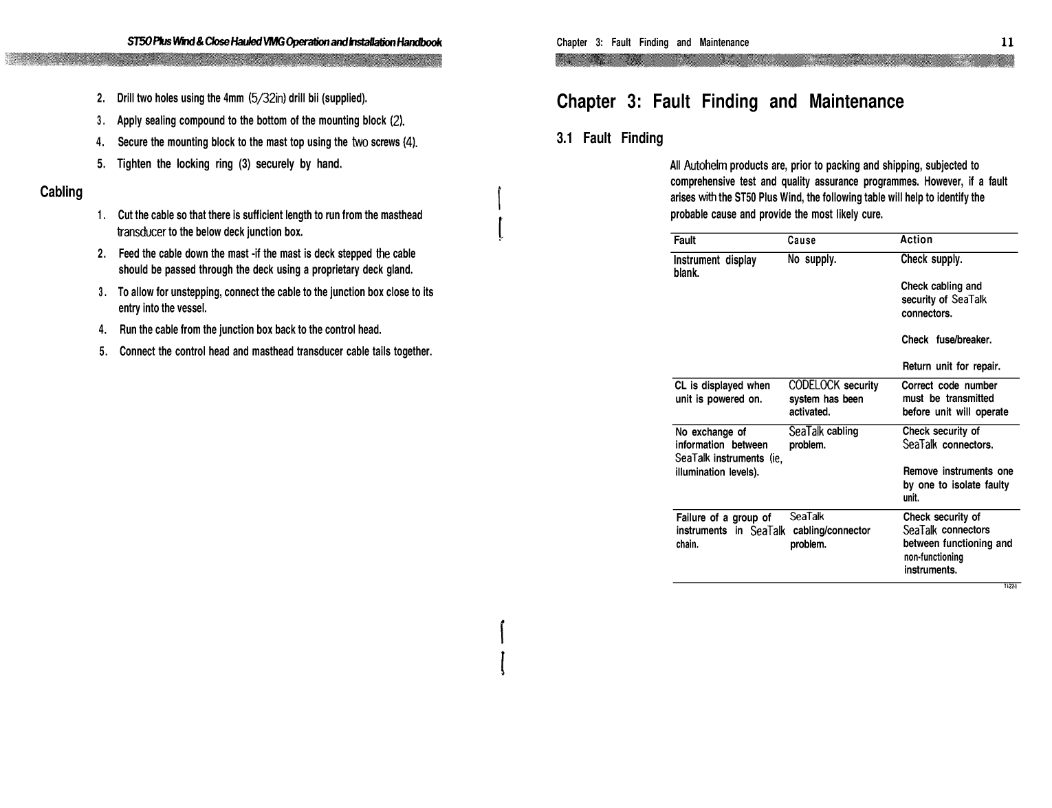 Autohelm Raymarine: St50 Plus Wind Wind Speed St50