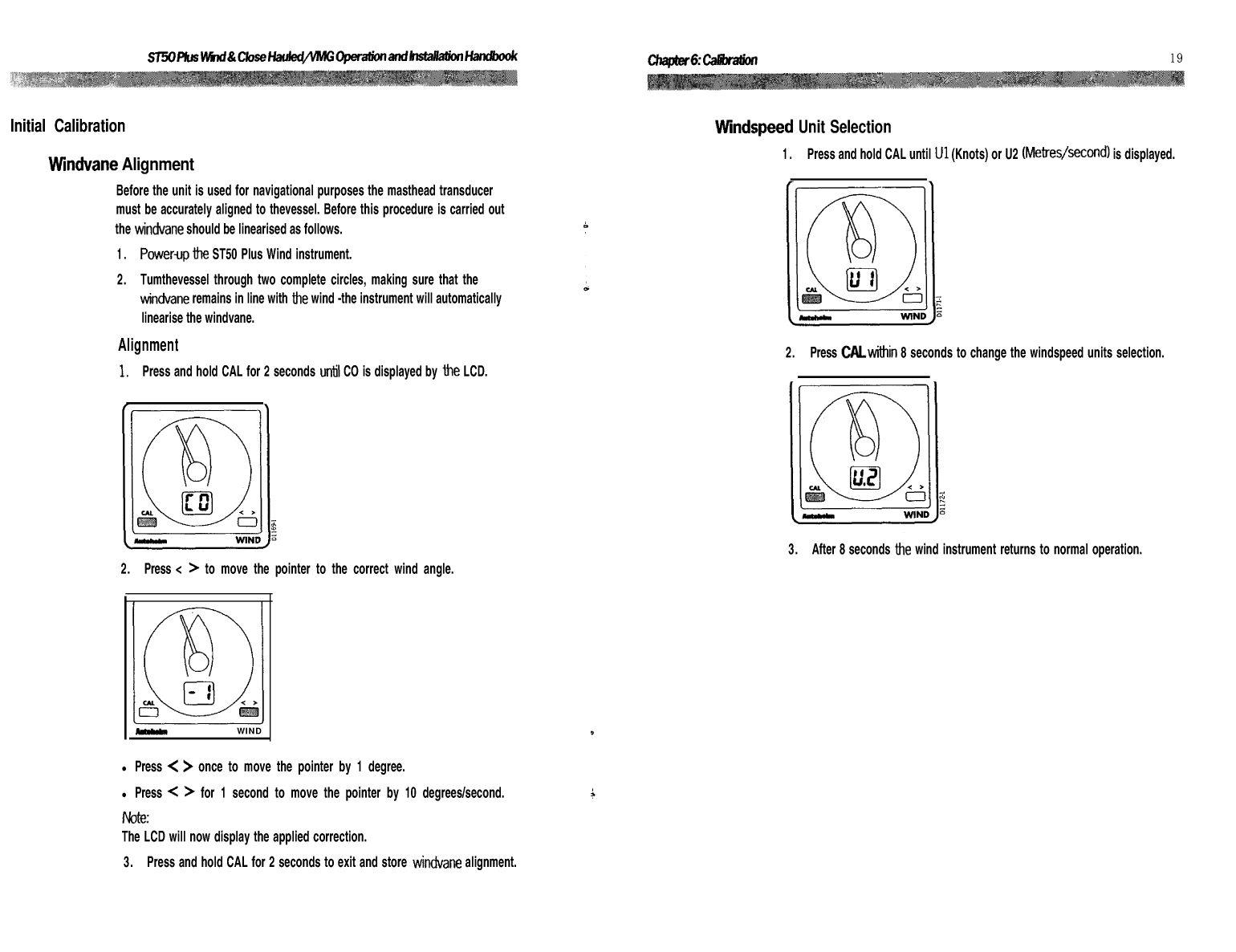 Autohelm Raymarine: St50 Plus Wind Wind Speed St50