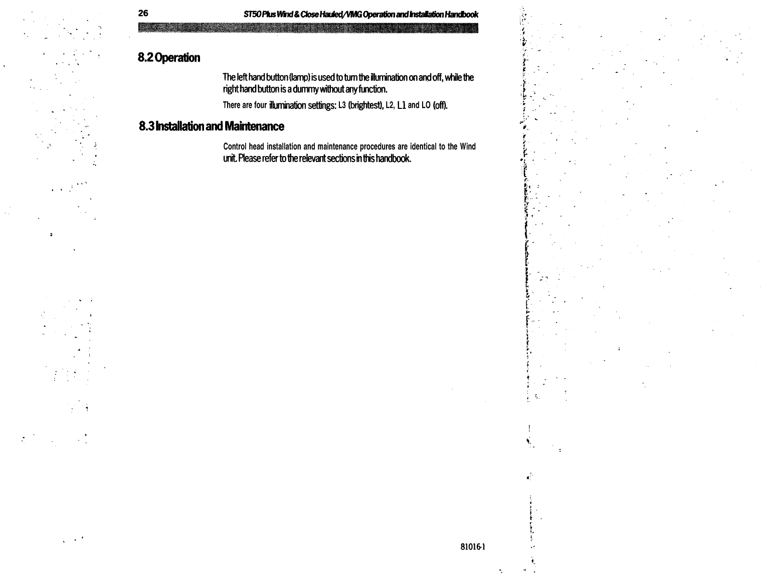 Autohelm Raymarine: St50 Plus Wind Wind Speed St50