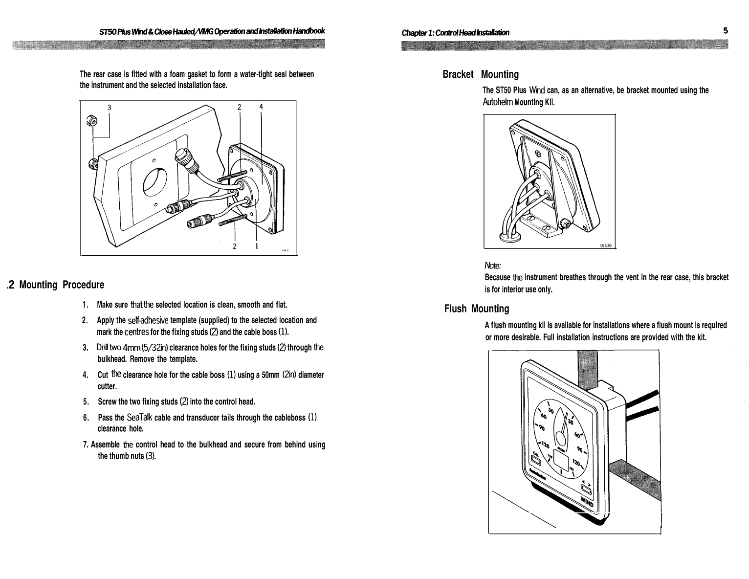 Autohelm Raymarine: St50 Plus Wind Wind Speed St50