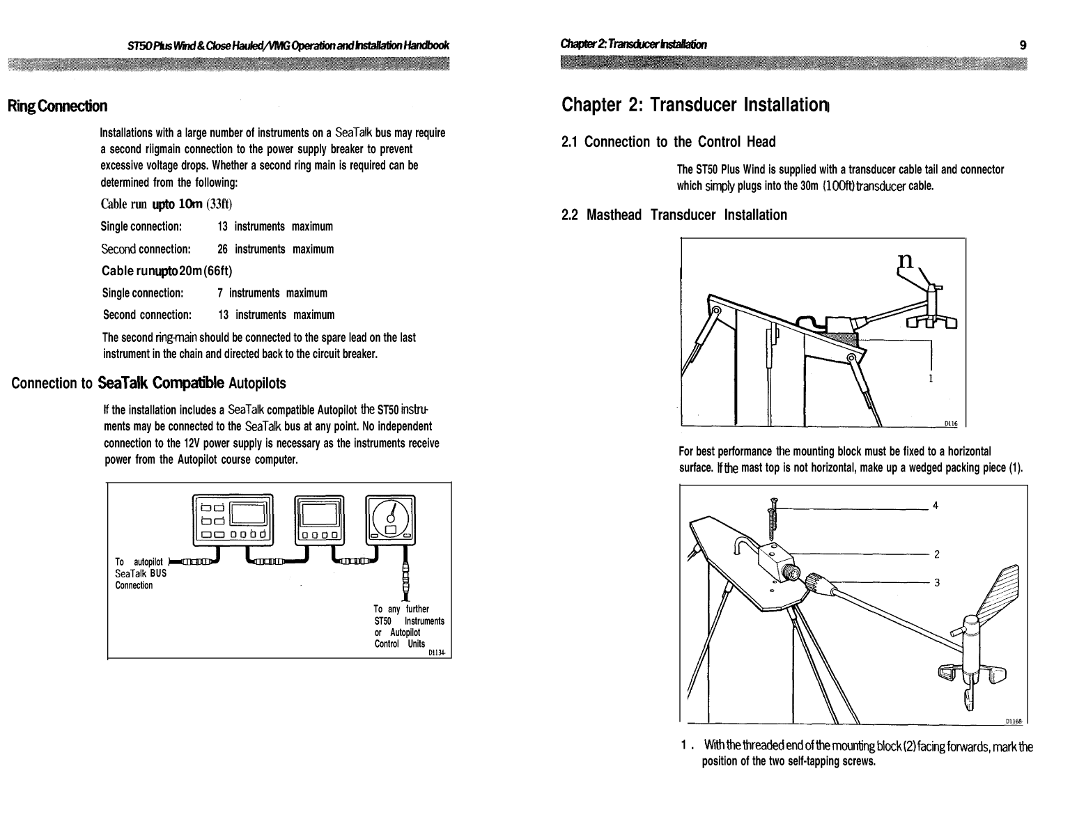 Autohelm Raymarine: St50 Plus Wind Wind Speed St50