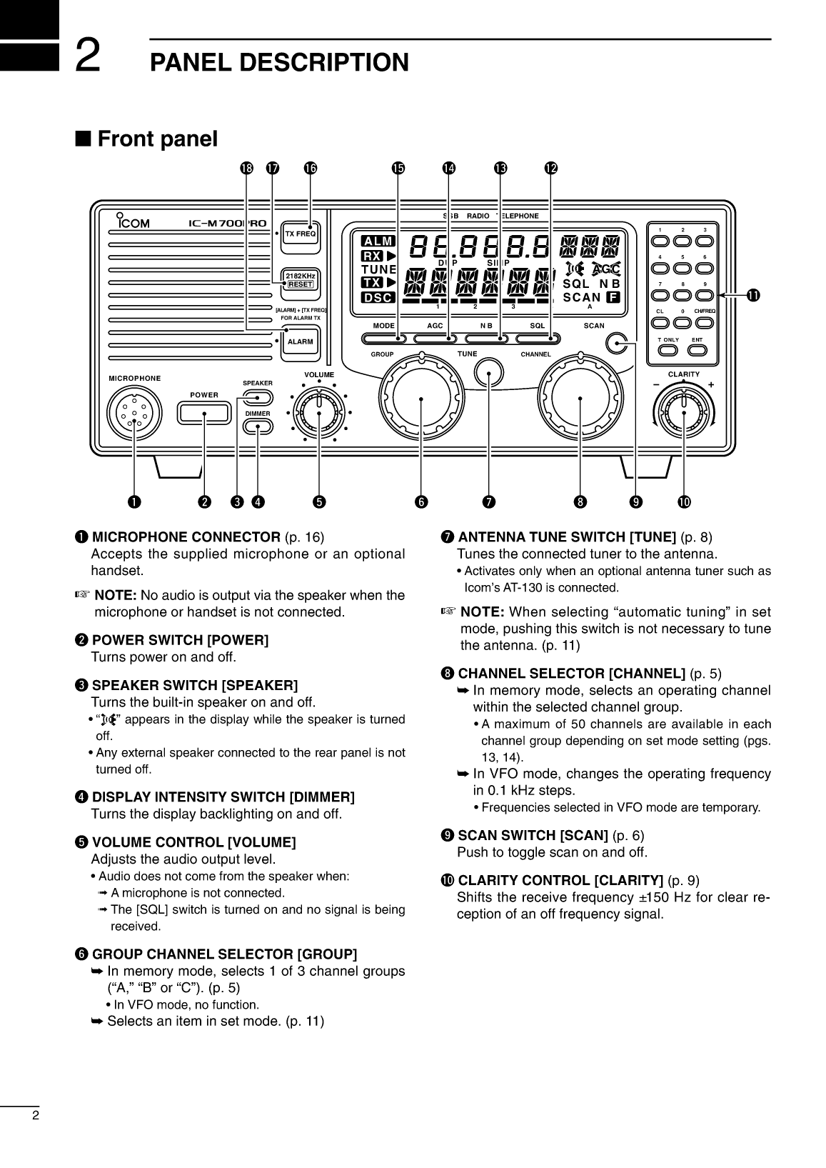 ' Icom Ic m700pro'