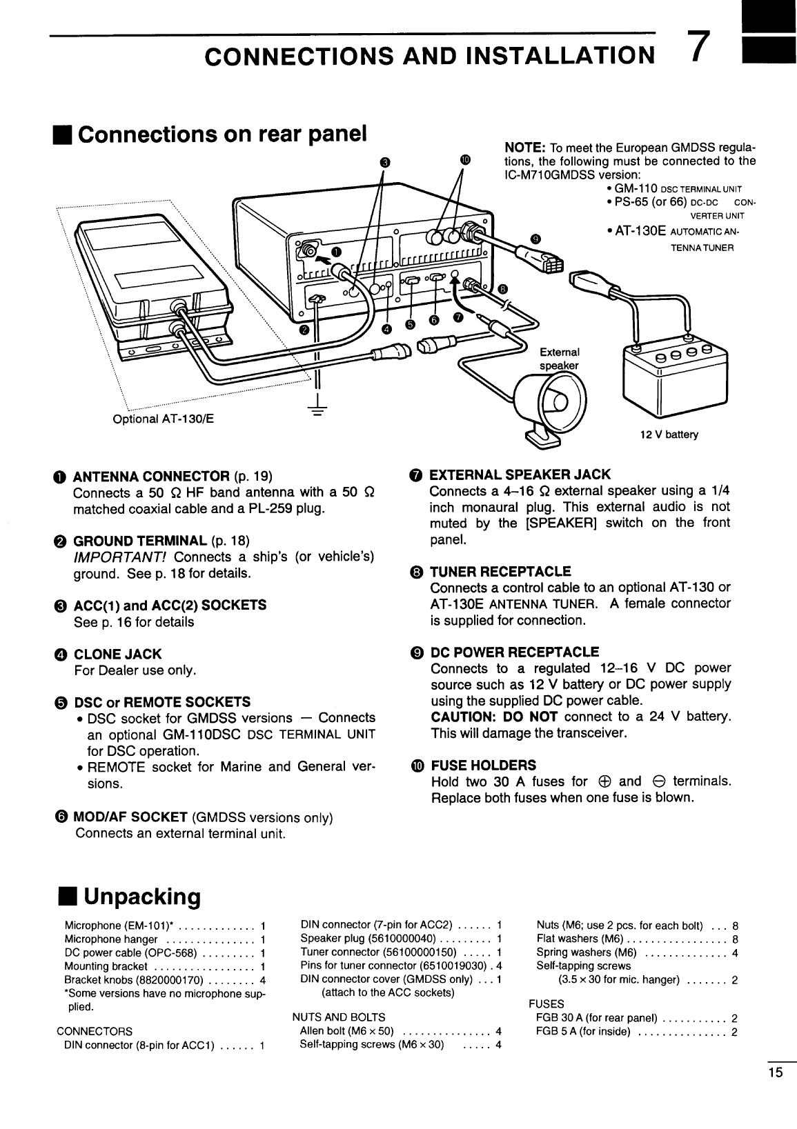 Icom Ic m710 Instruction Manual