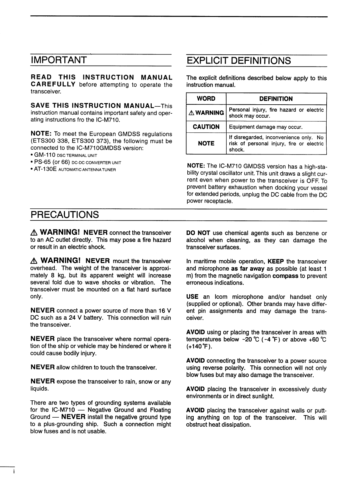 ' Icom Ic m710 Instruction Manual'
