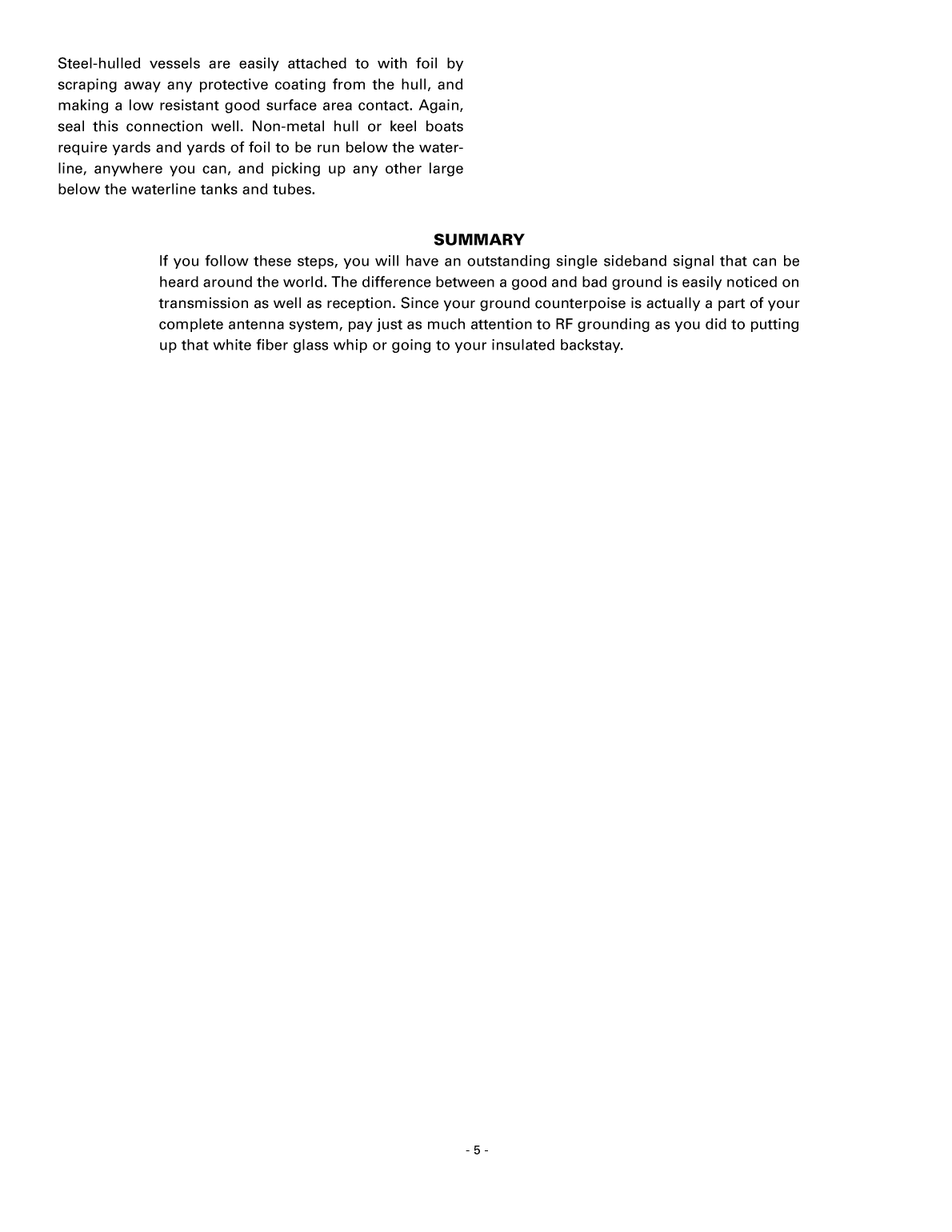 Icom Marine Ssb Antenna Grounding