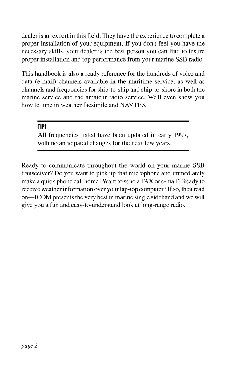 Icom Marine ssb Book