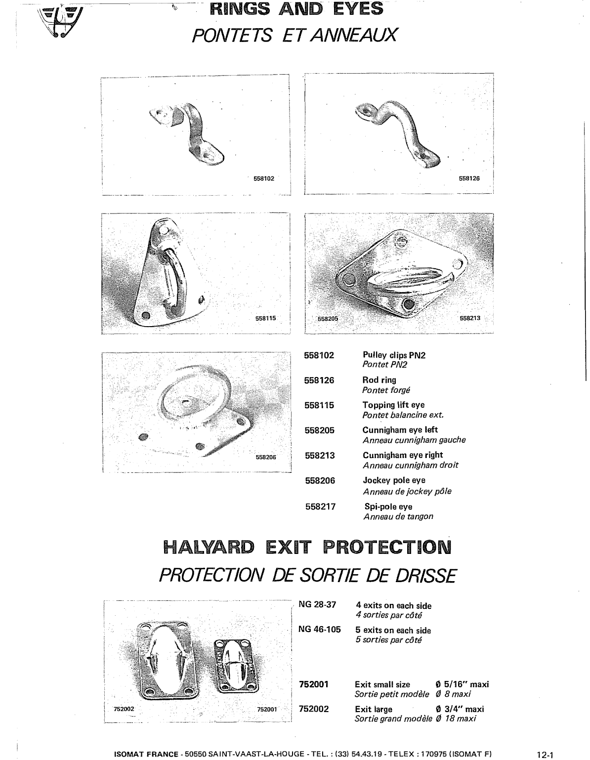 Isomat Spares Alumnum. Masts