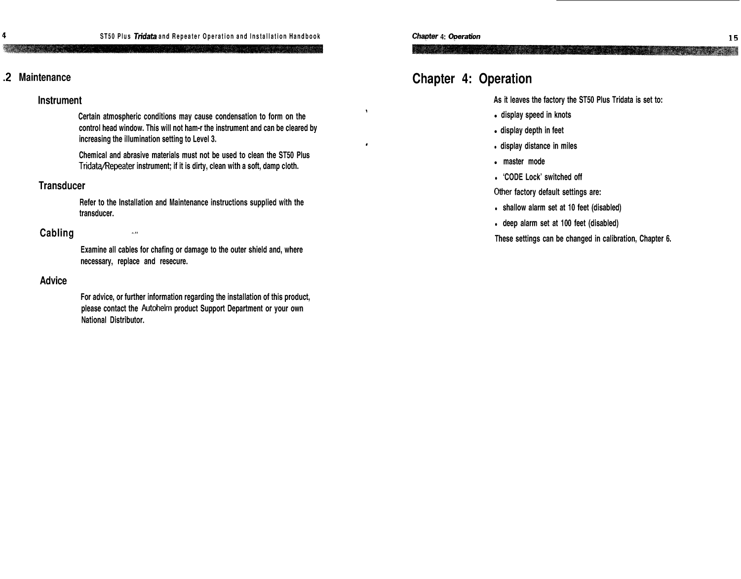 Autohelm Raymarine: St50 plus Tridata Repeater Multi function St50