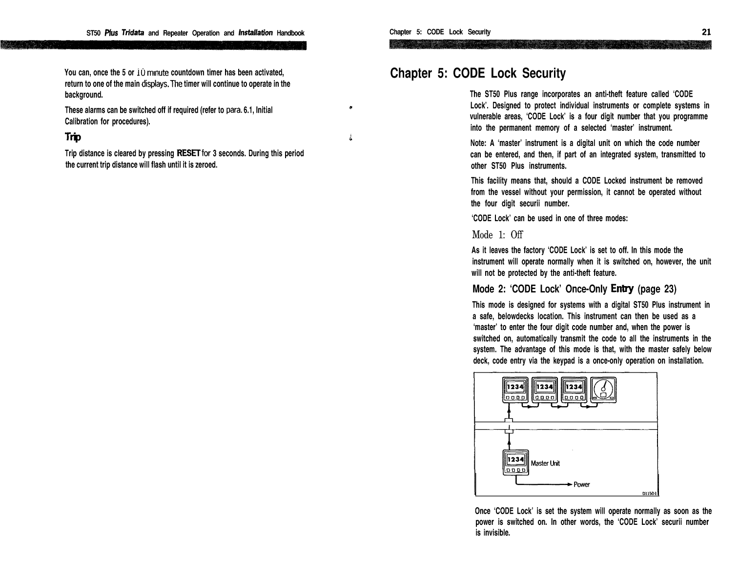 Autohelm Raymarine: St50 plus Tridata Repeater Multi function St50