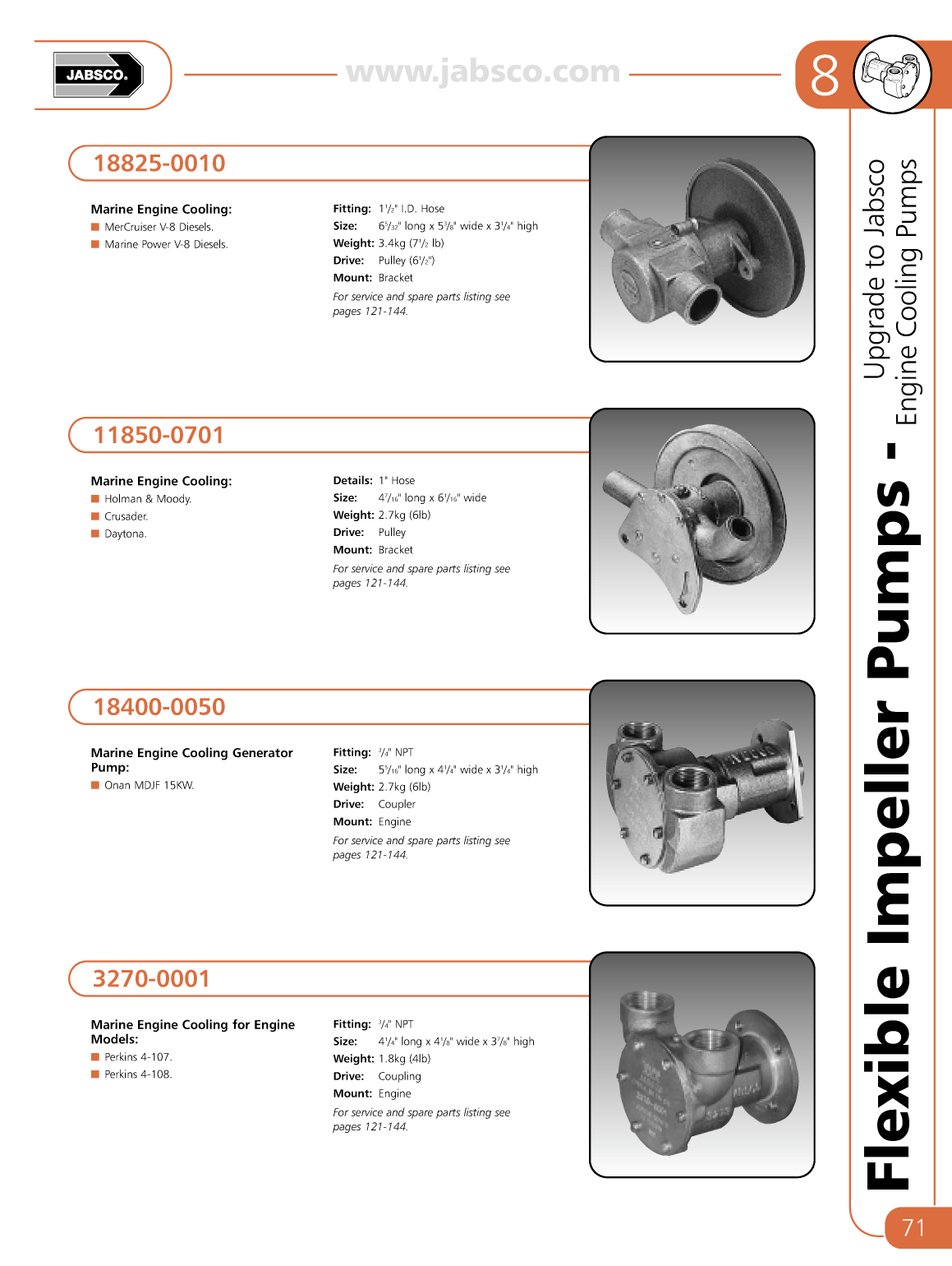 Jabsco Flexible Impeller Pumps