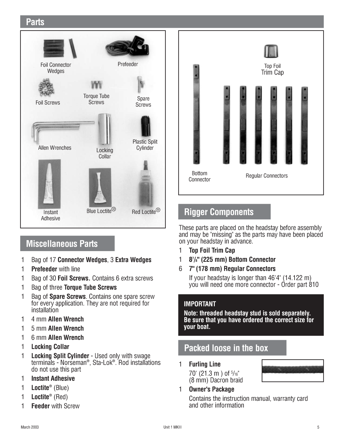 Harken Mk3 Unit 1 Furler 4863