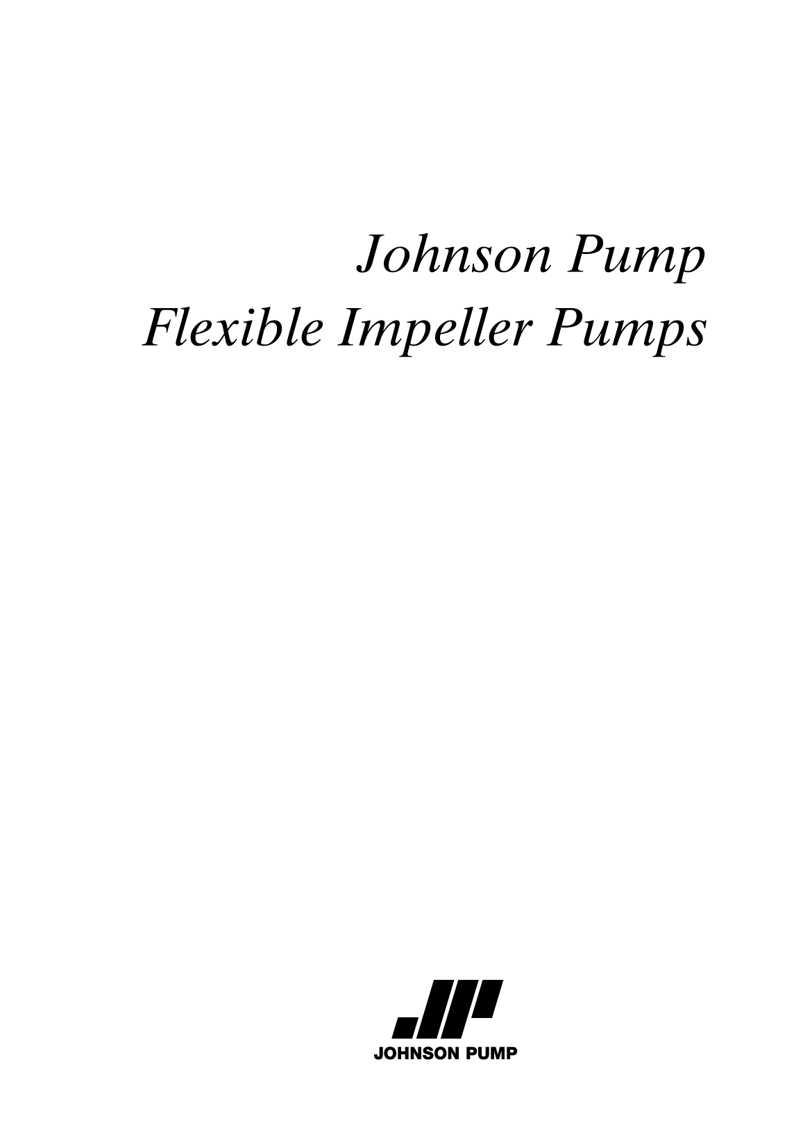 Johnson: Jp Service Kit Ref Guide Johnson Pump Service Kit And Part Reference Guide