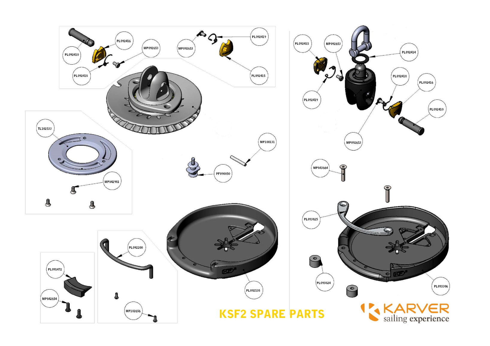 Karver Ksf2 Exploded With Spare Part