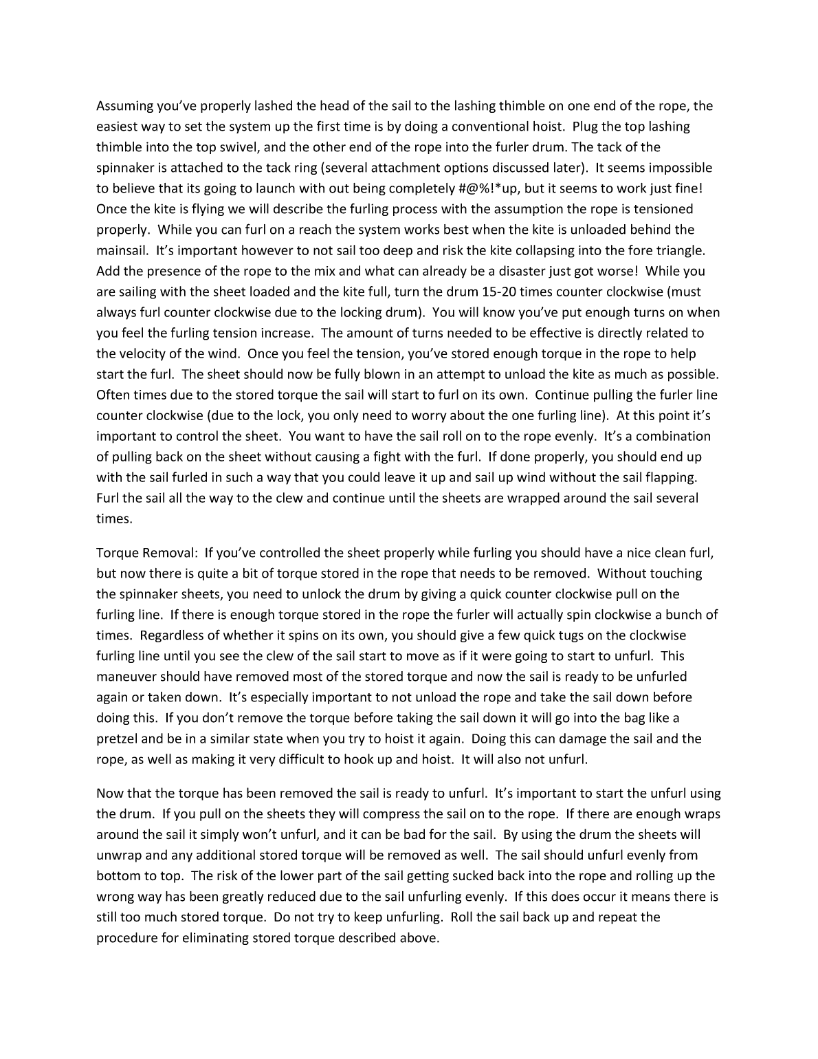 Karver Top Down Furler Tips