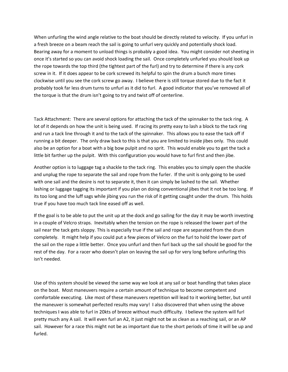 Karver Top Down Furler Tips