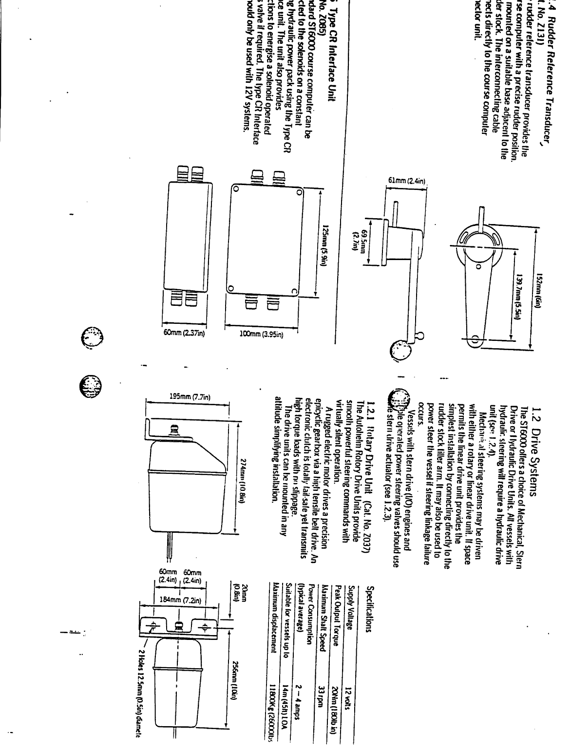 Autohelm Raymarine: St6000 St6000 Autopilot Control Unit, Operation
