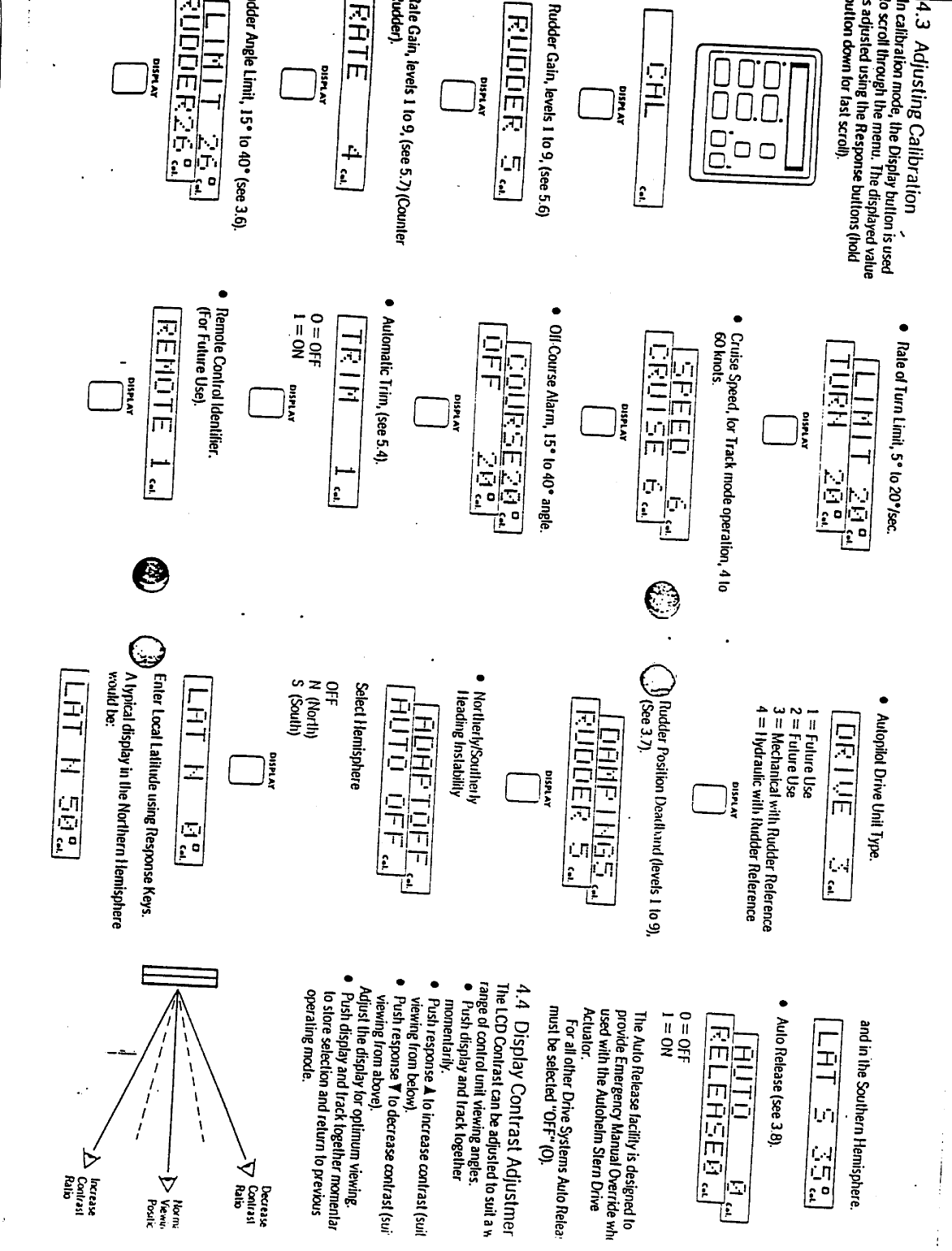 Autohelm Raymarine: St6000 St6000 Autopilot Control Unit, Operation