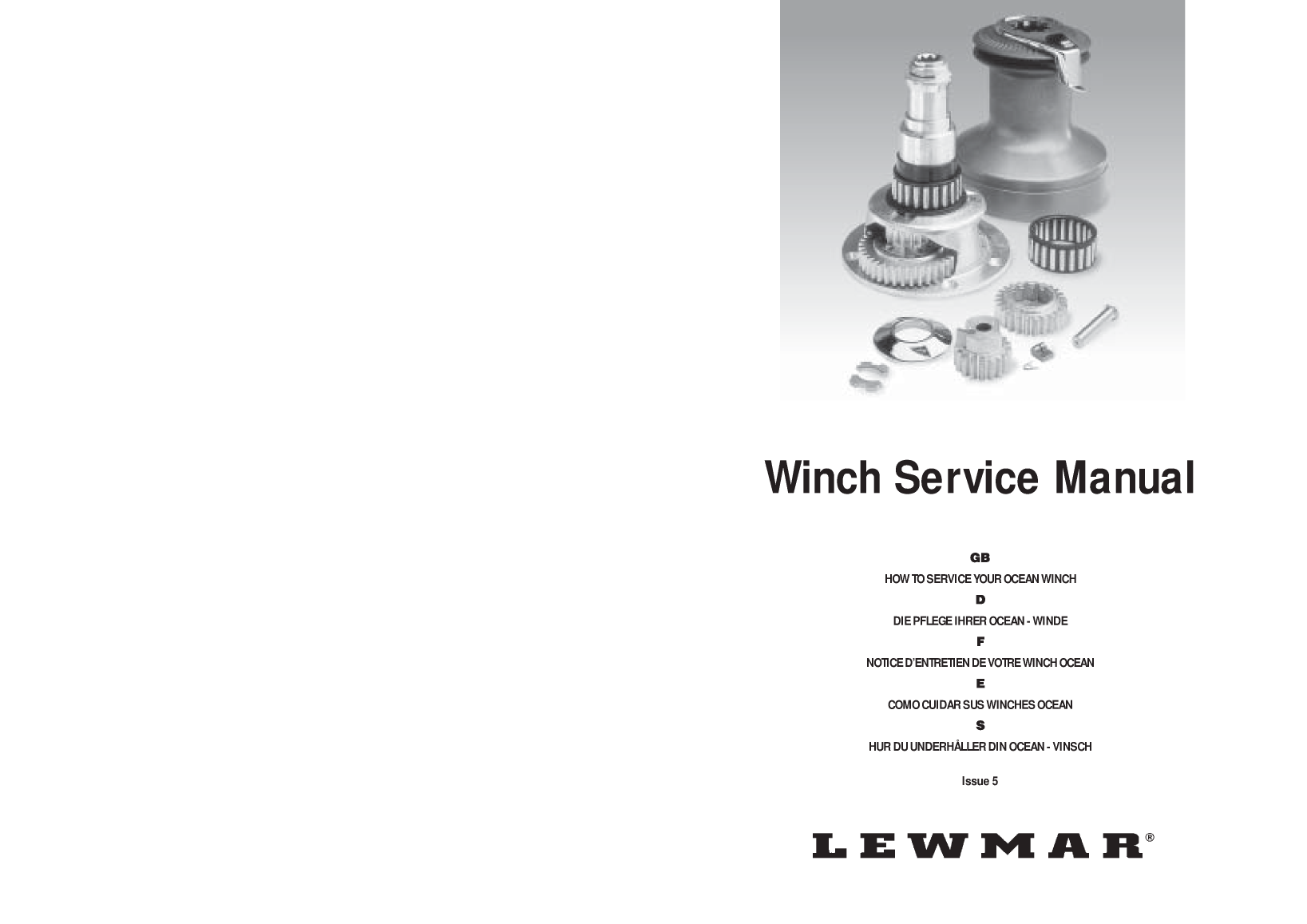 ' Lewmar Winch Service Manual'