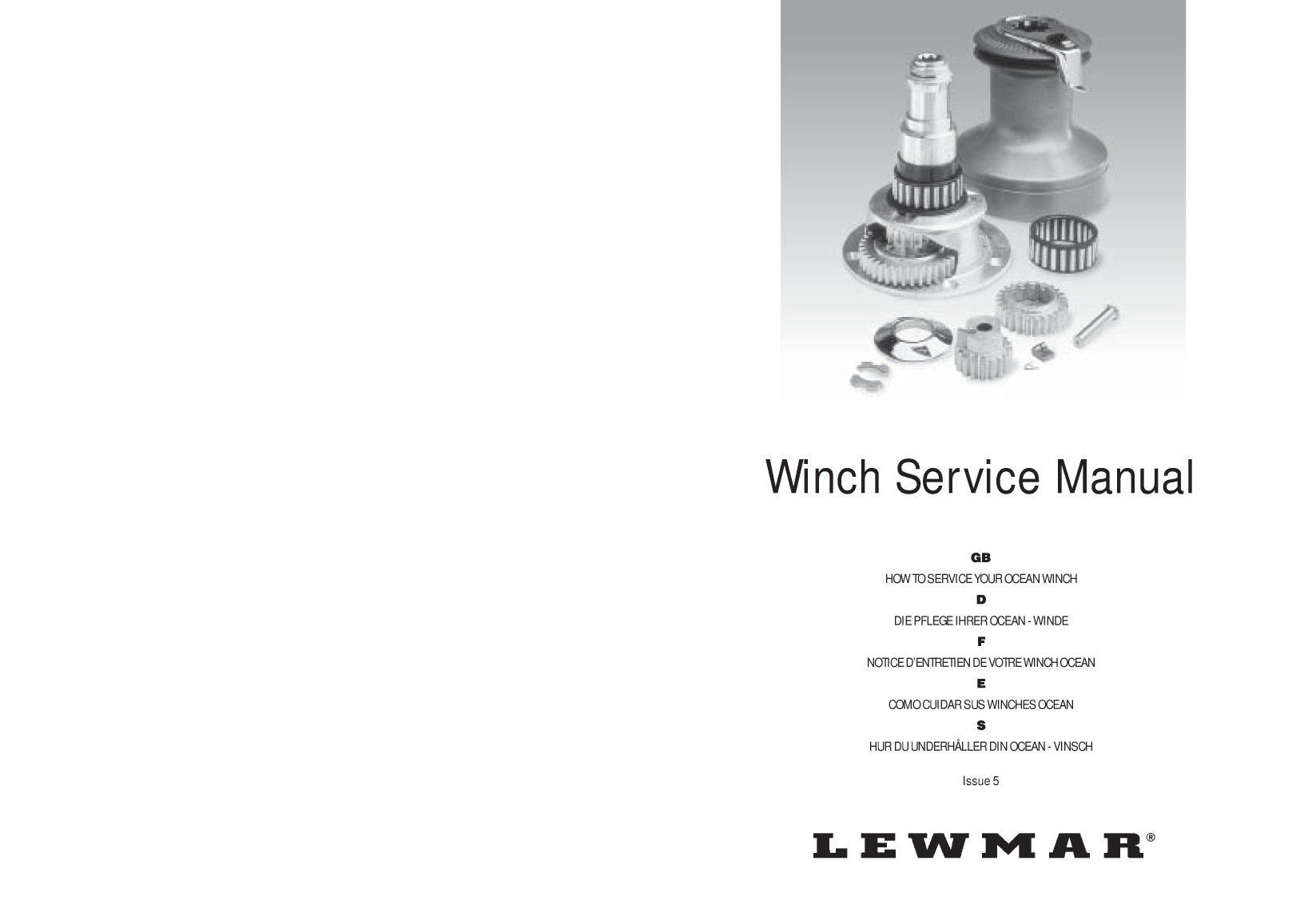 ' Lewmar Winch Service Manual'