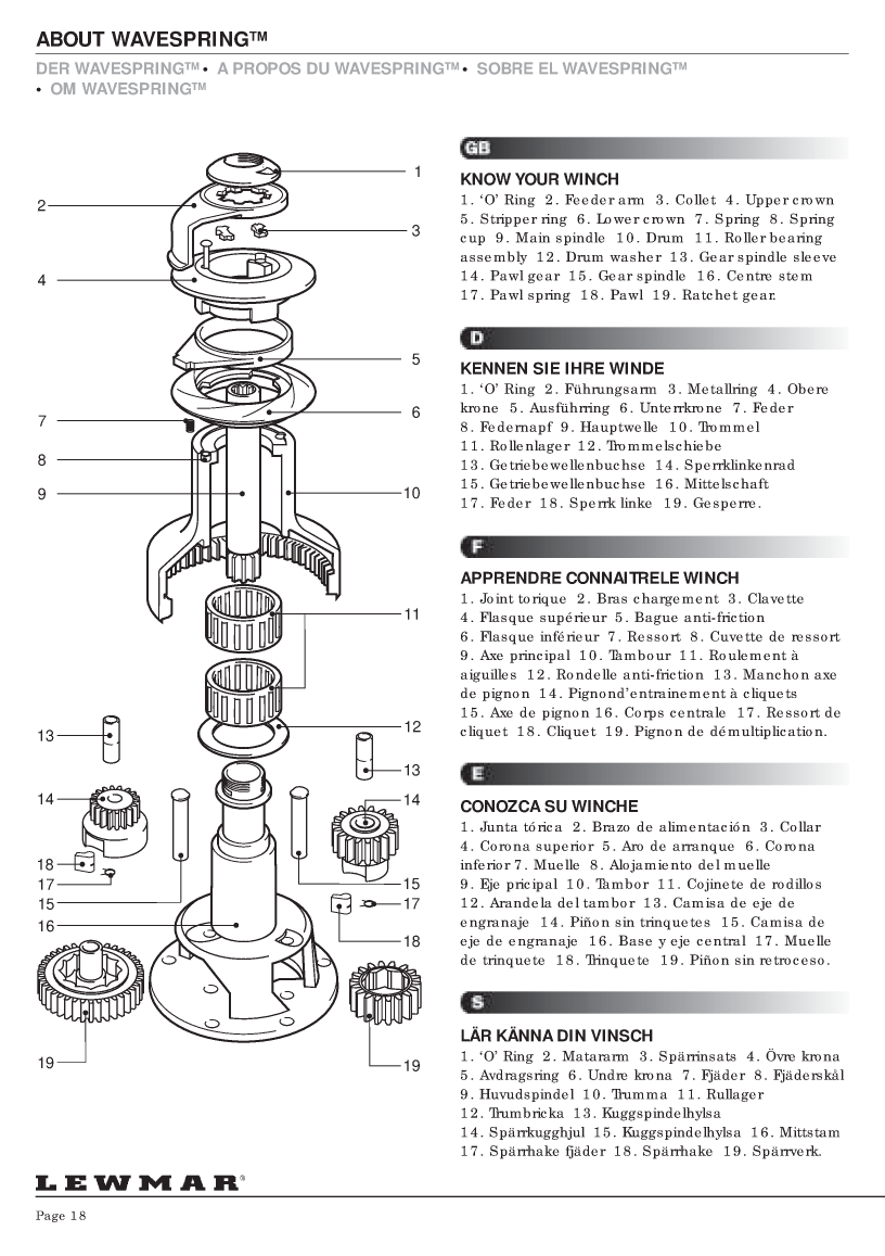 ' Lewmar Winch Service Manual'