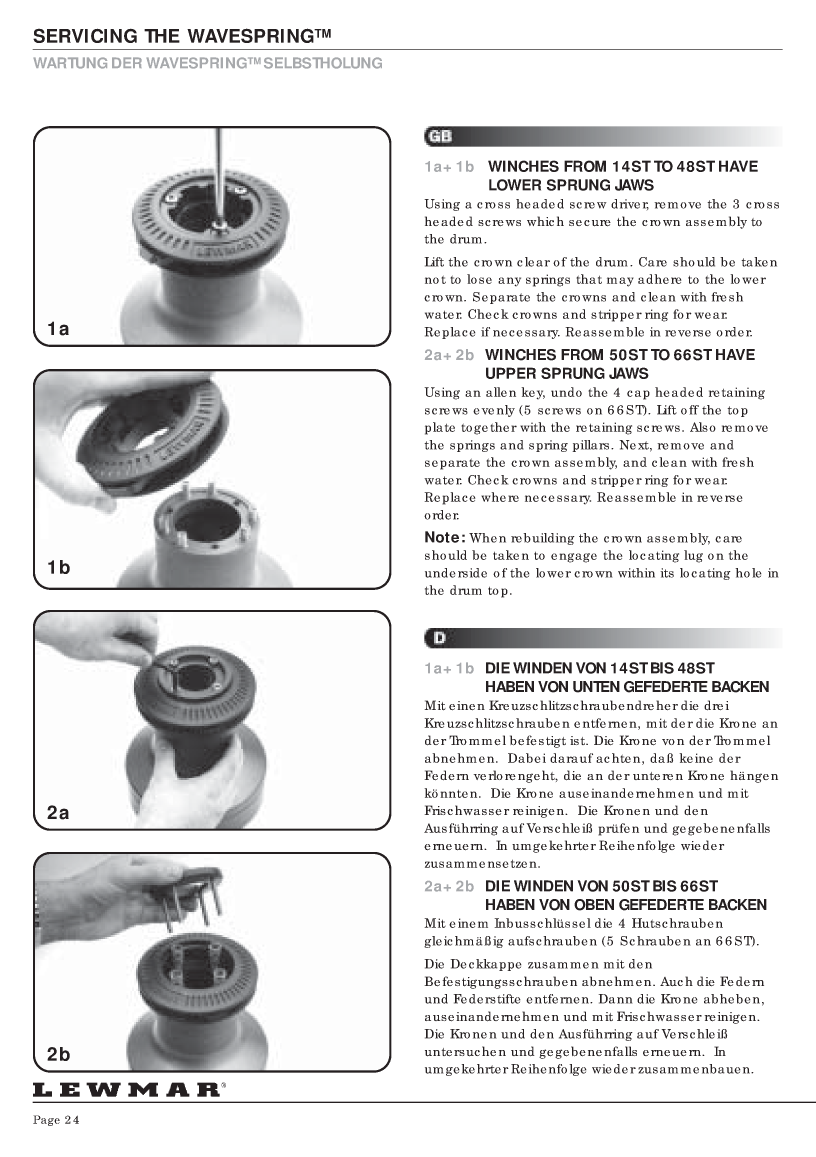 ' Lewmar Winch Service Manual'