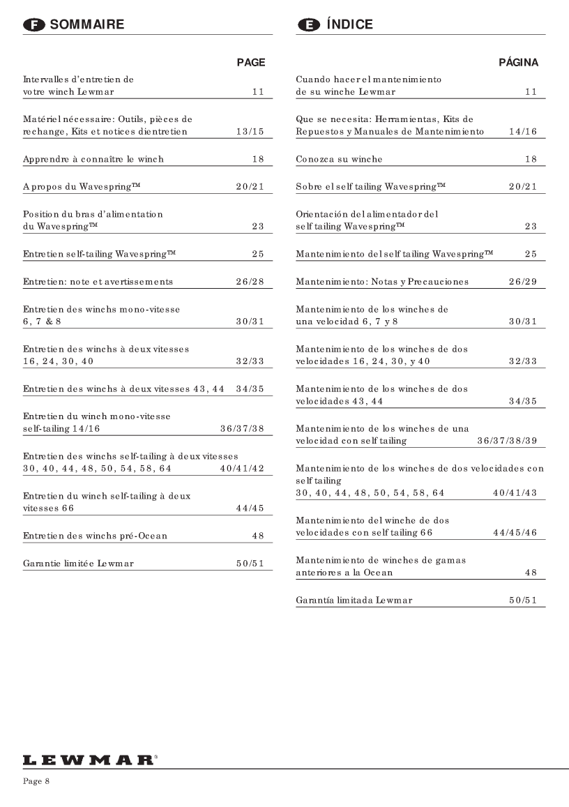Lewmar Winch Service Manual