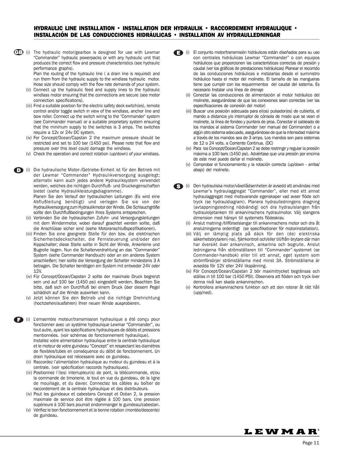 ' Lewmar: Concept123 Web Lewmar Concept/ Ocean/ Capstan Windlass / Guindeau'