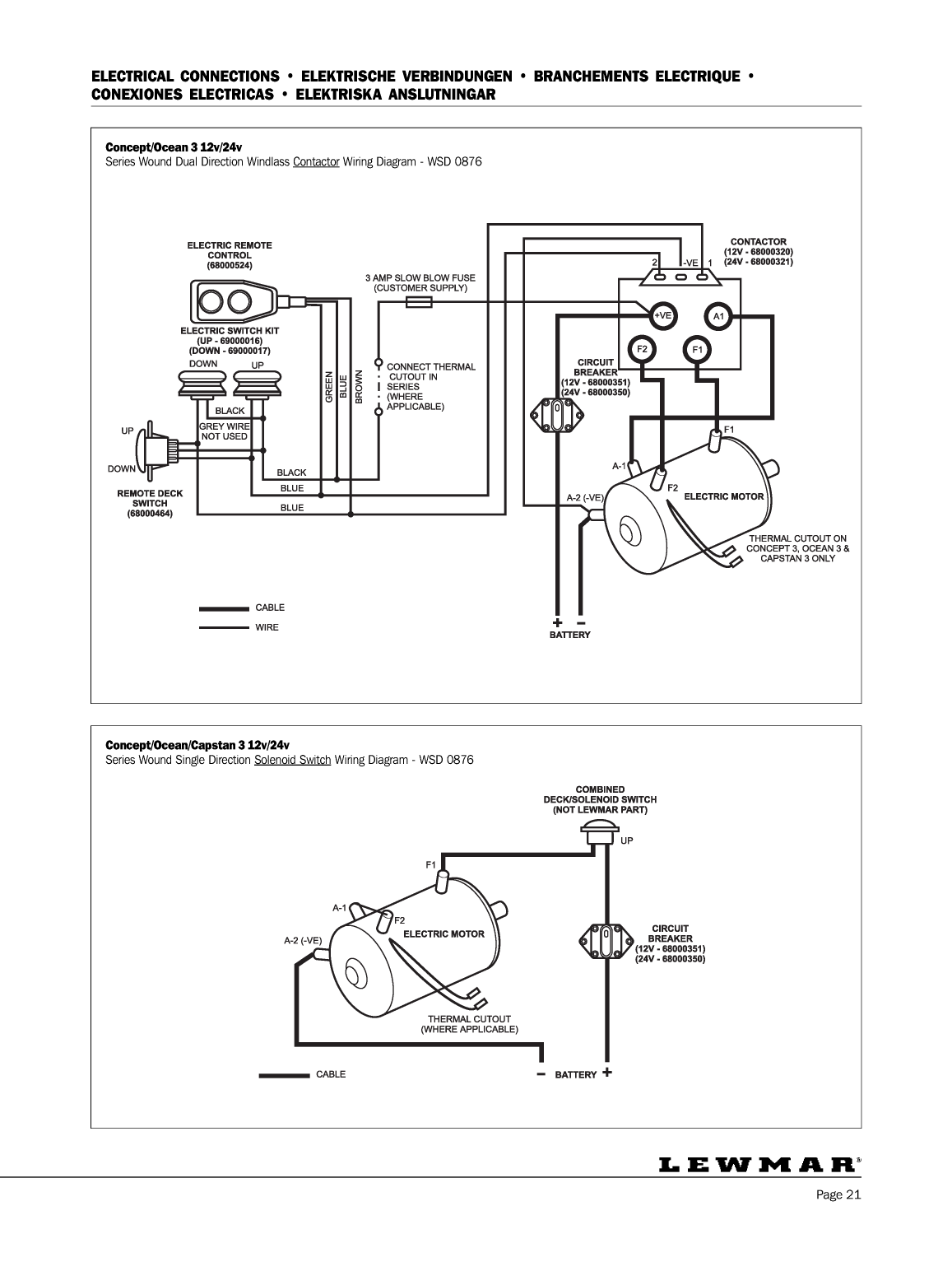 Lewmar: Concept123 Web Lewmar Concept/ Ocean/ Capstan Windlass / Guindeau