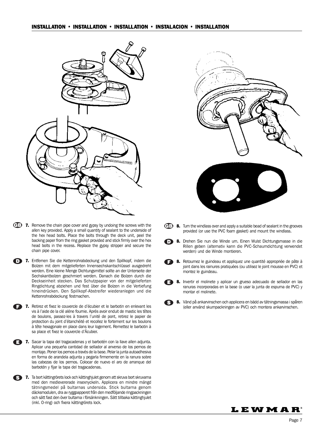 ' Lewmar: Concept123 Web Lewmar Concept/ Ocean/ Capstan Windlass / Guindeau'
