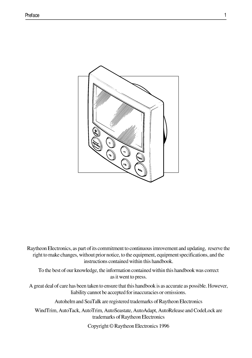 Autohelm Raymarine: St6000plus St6000 Autopilot Control Unit, Owner