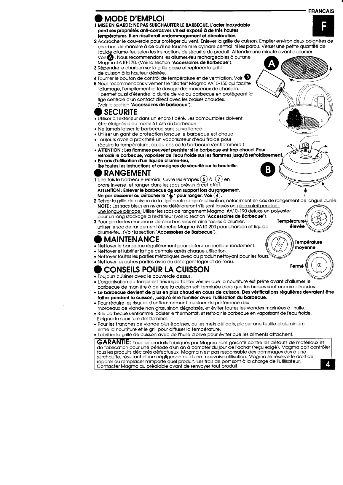 ' Magma: Bbq a10 Magma A10 Stainless Steel Charcoal Barbeque'